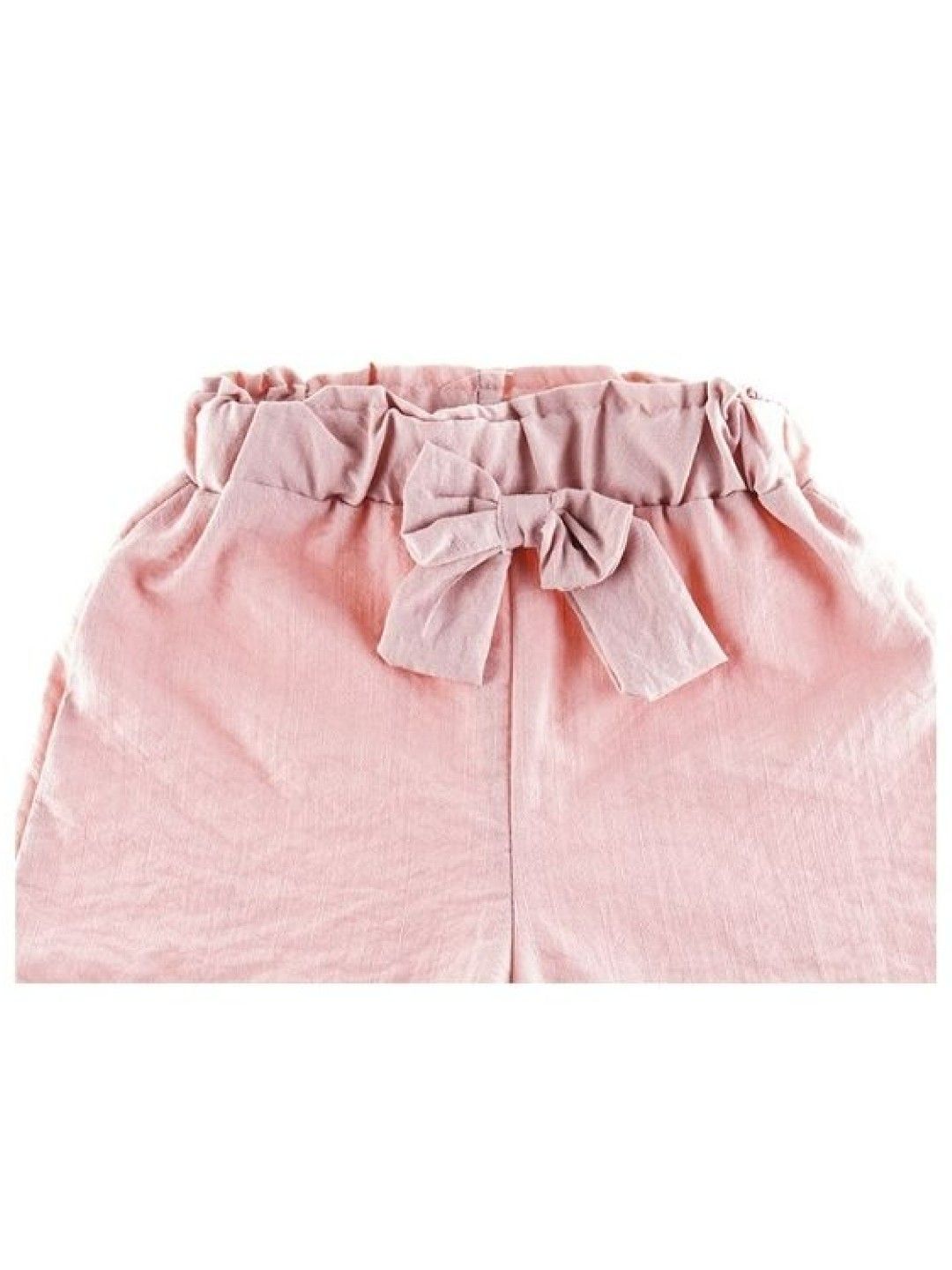 Seams 195 Fun Ruffled Hem Cropped Pants (Pink- Image 4)