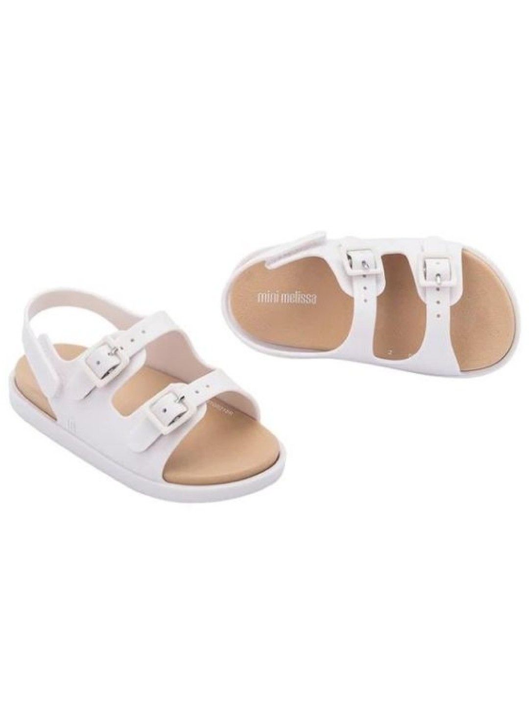 Mini Melissa Wide Sandal (White- Image 3)