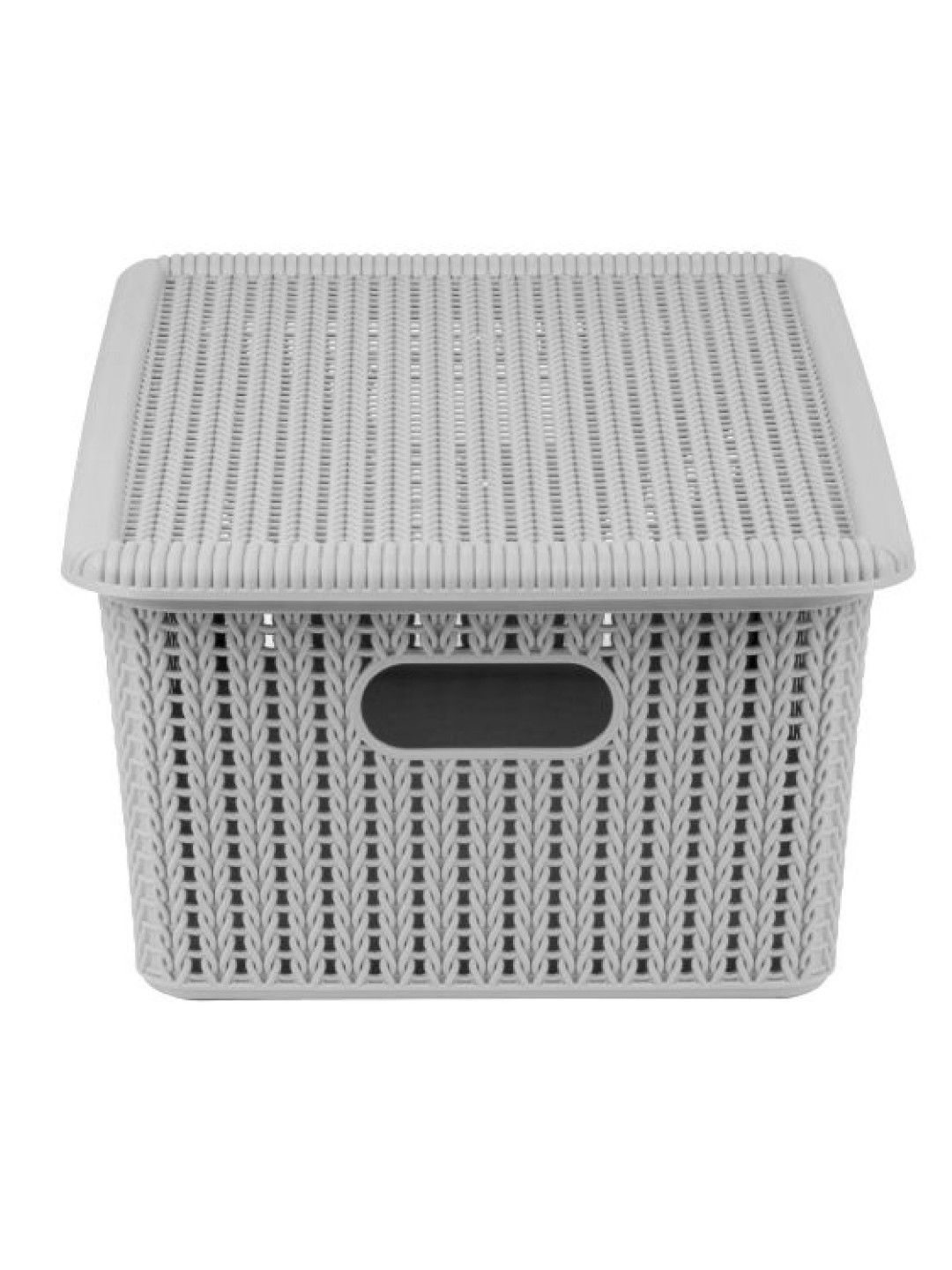Sunbeams Lifestyle Nest Design Lab Knit Basket With Lid (12L) (No Color- Image 4)