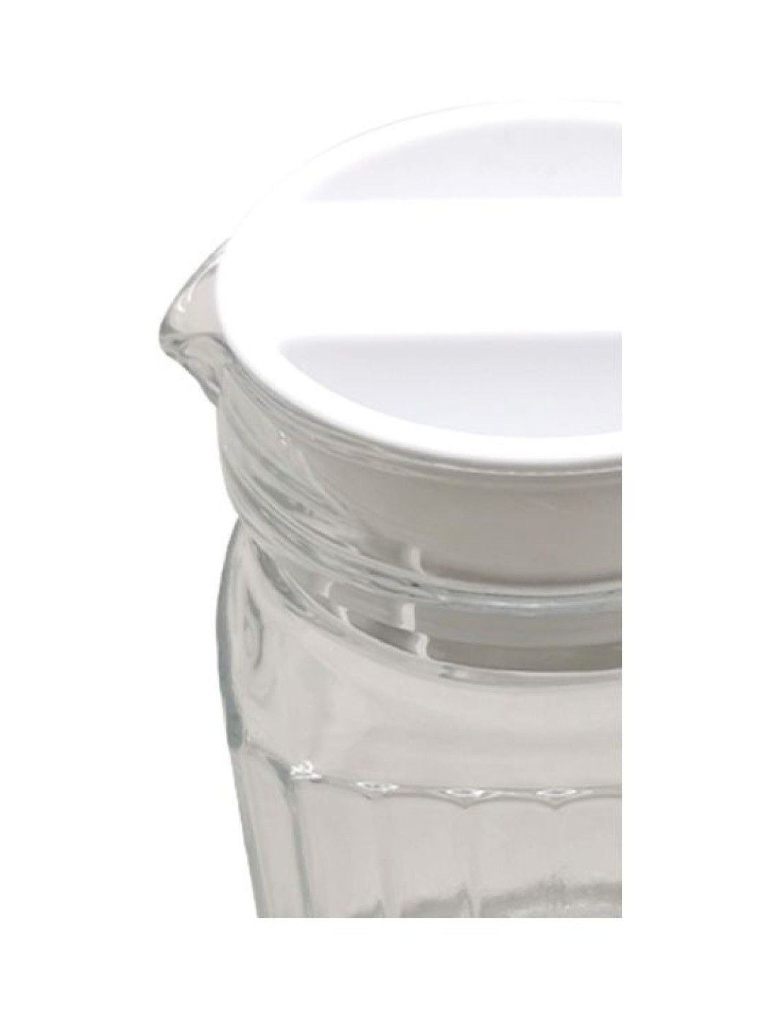 Sunbeams Lifestyle Slique Glass Pitcher with White Lid (Premium Line Collection) (No Color- Image 4)