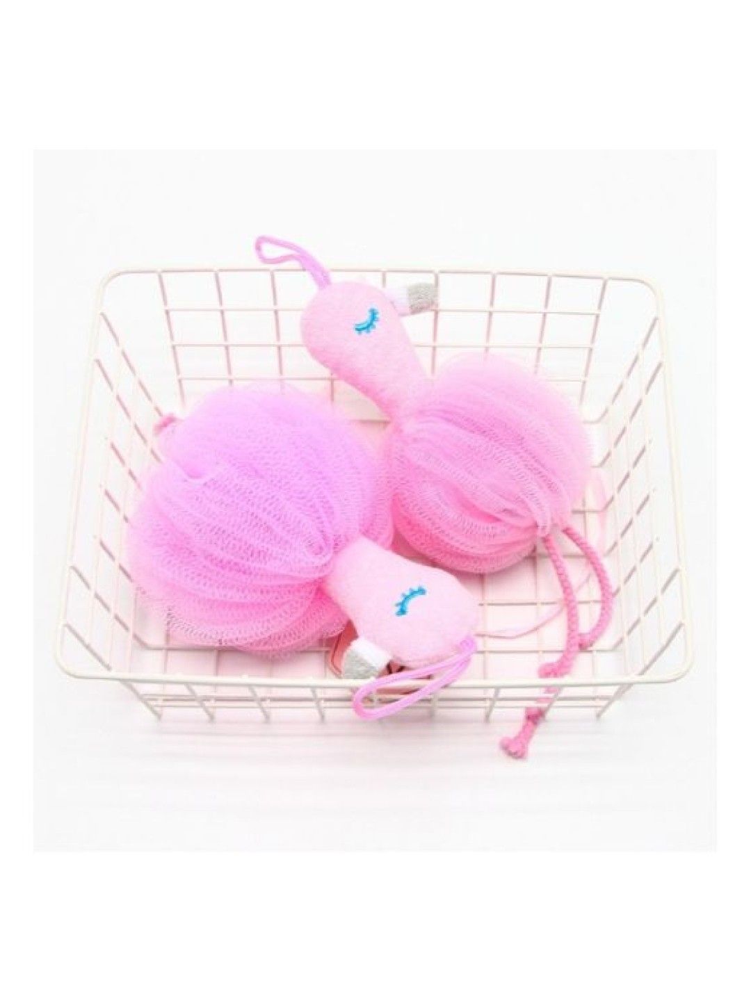 Scenti Flamingo Design Bath Sponge Mesh Ball Exfoliator (No Color- Image 4)