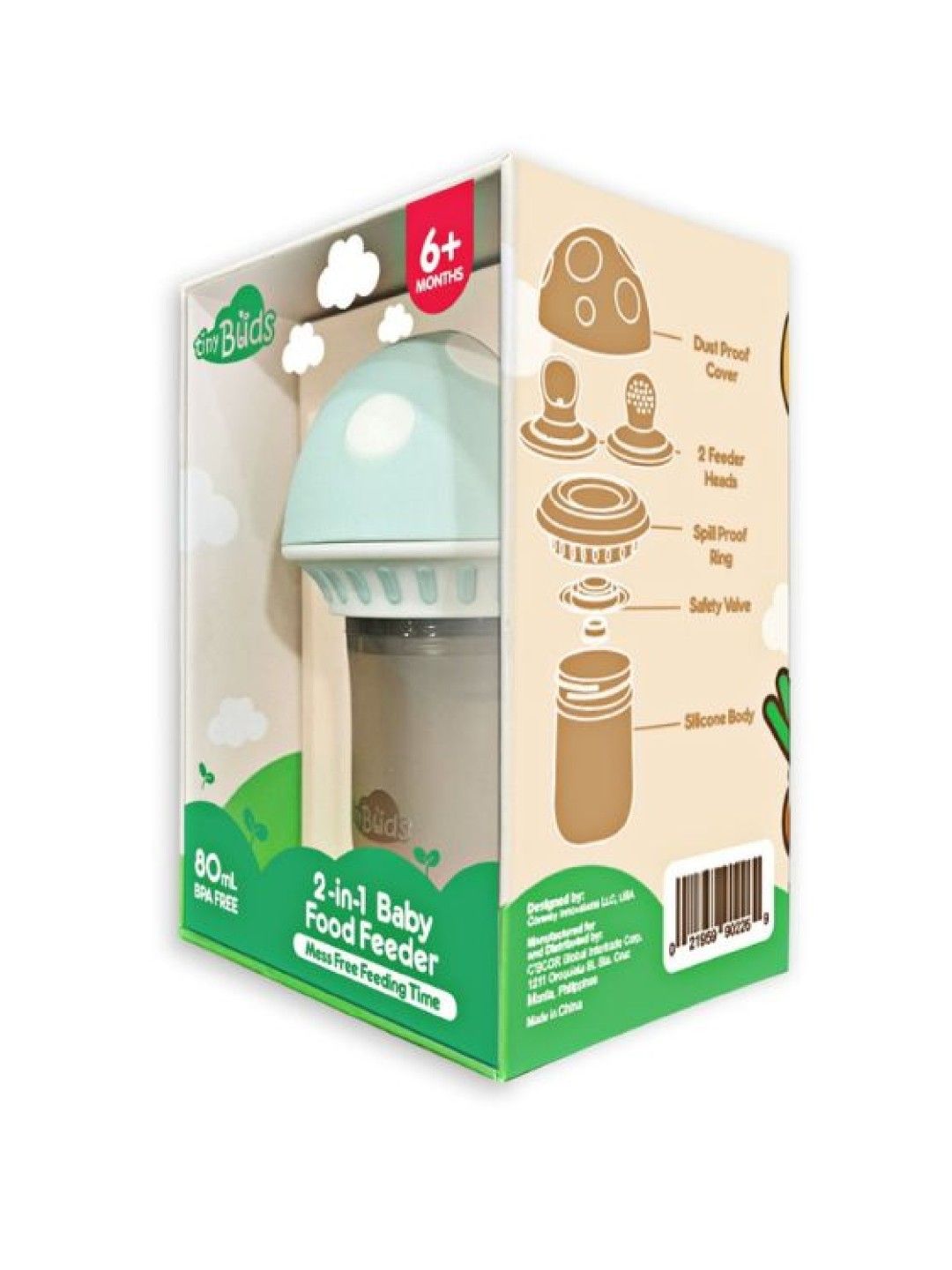 Tiny Buds 2-in-1 Baby Food Feeder (No Color- Image 4)