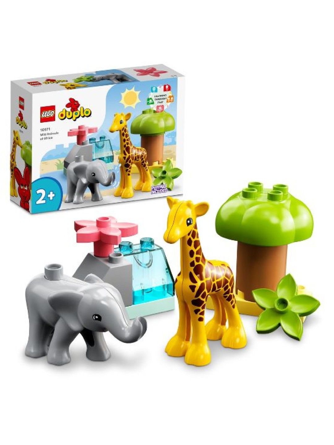 Lego Duplo Wild Animals of Africa Building Blocks (10pcs) (No Color- Image 2)