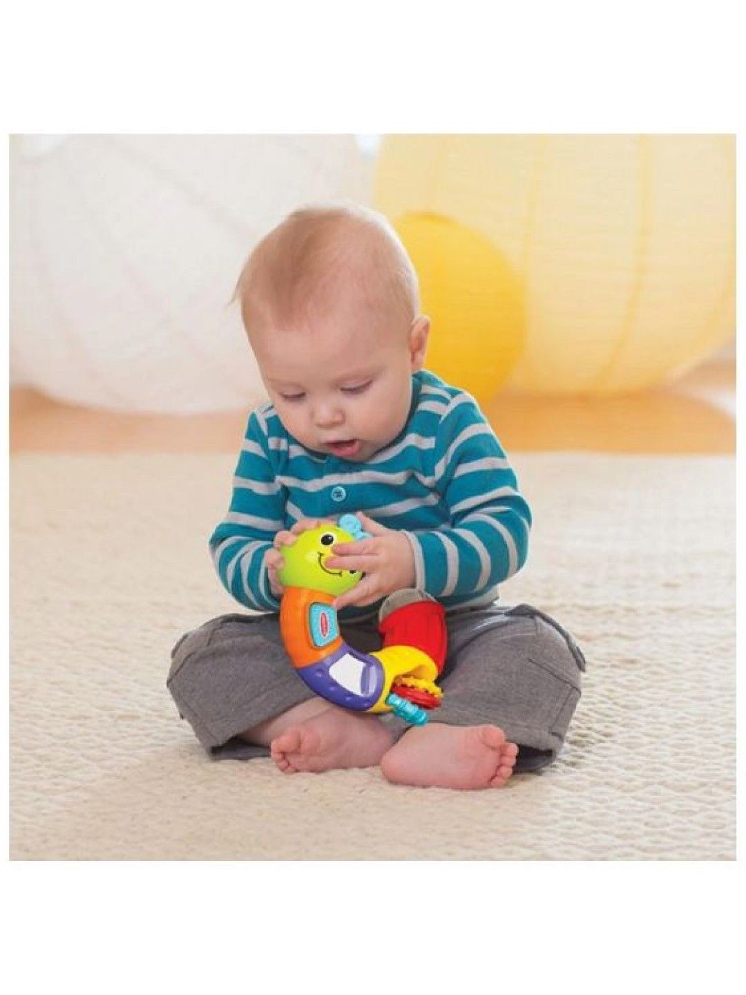 Infantino Twist and Play Caterpillar Rattle (BPA-Free) (No Color- Image 4)