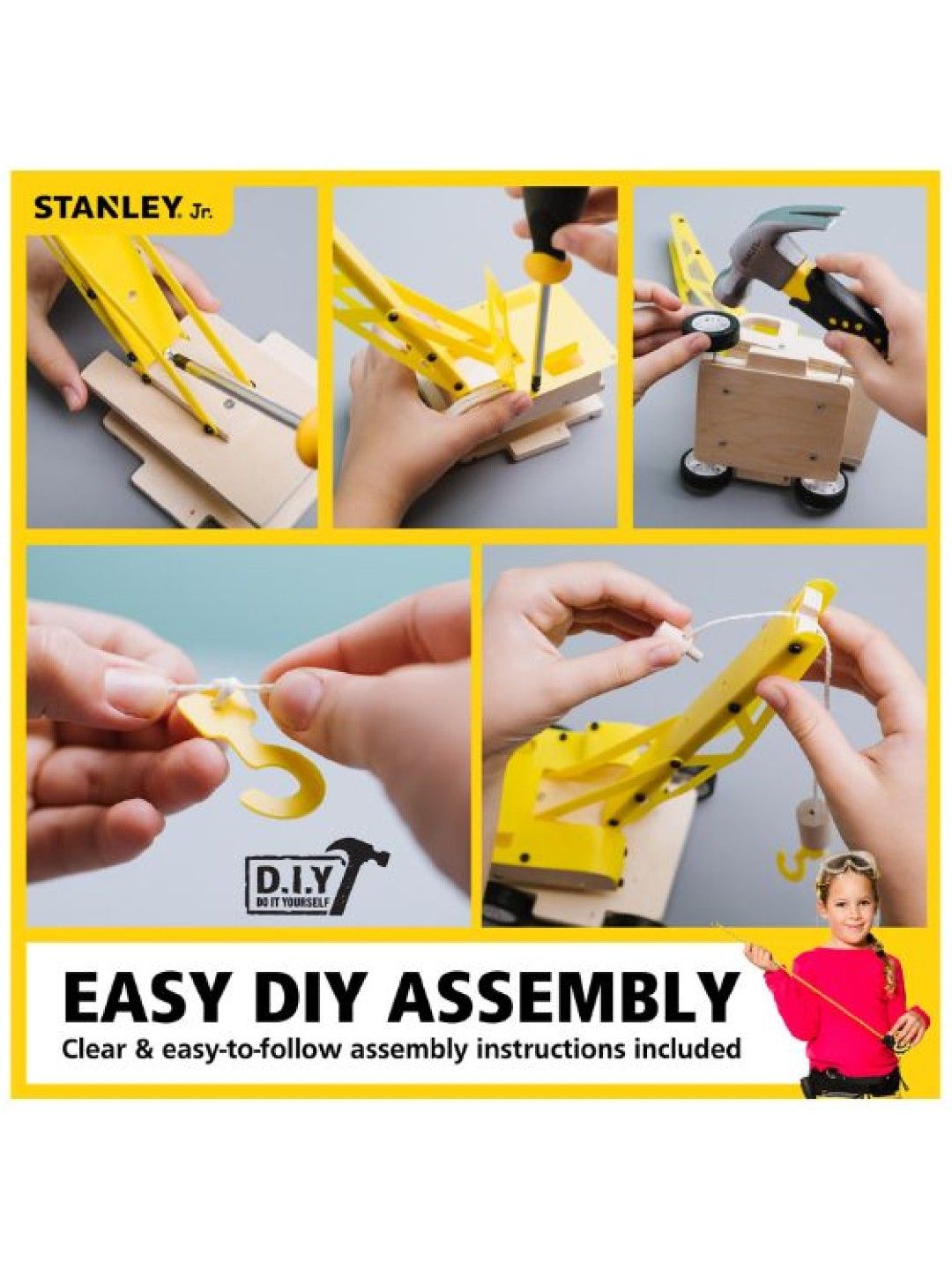 Stanley Stanley Jr. Lifting Crane Assembly Kit (Wooden) (No Color- Image 4)