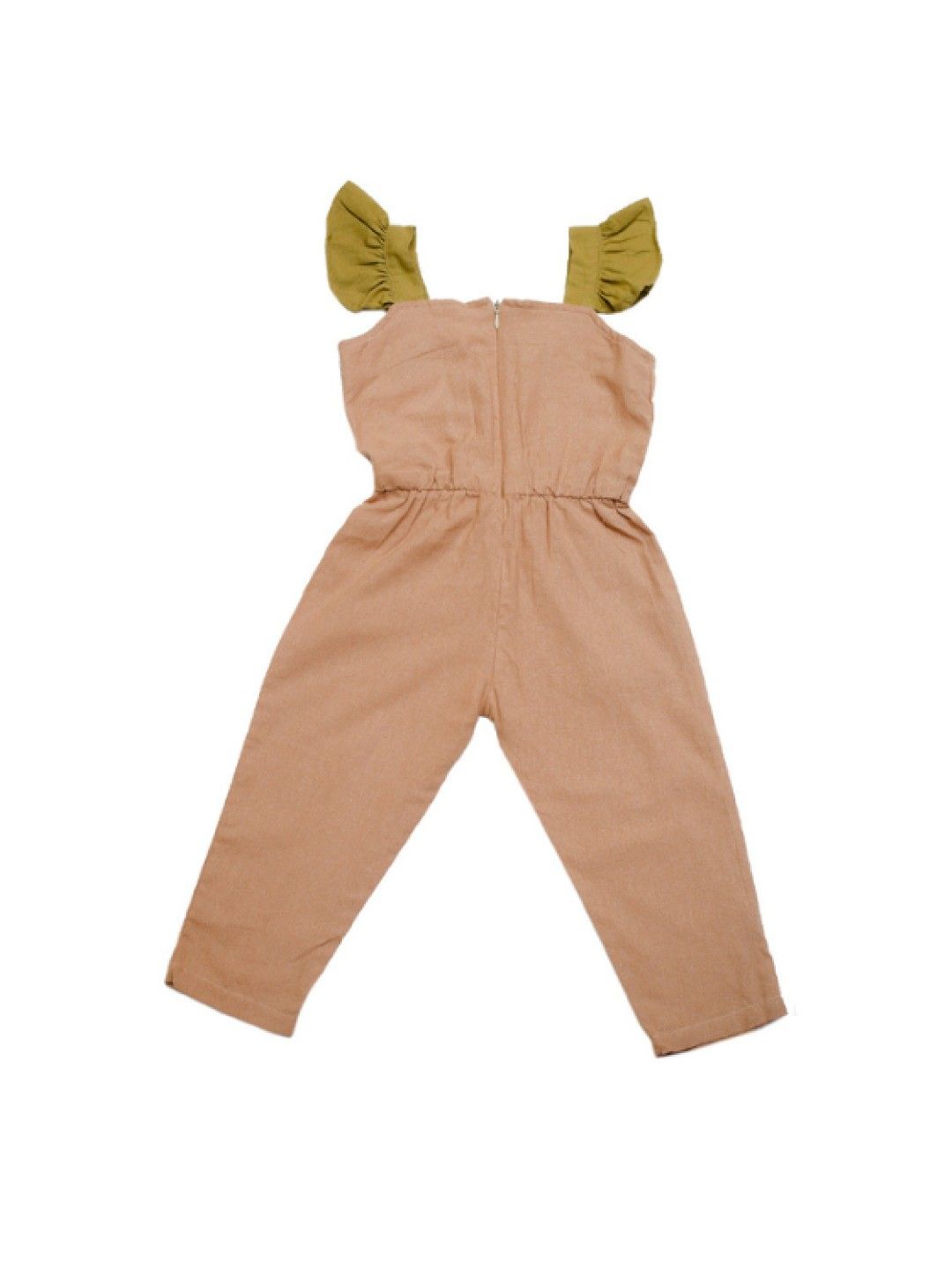 bean fashion Daywear Delight Jumpsuit (Green & Beige- Image 4)