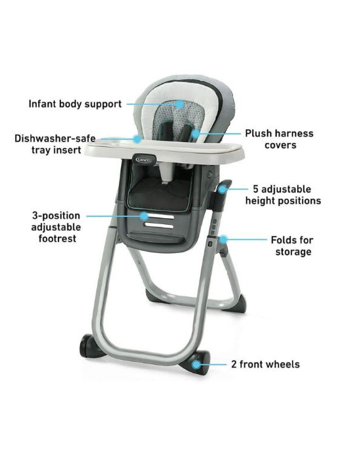 Graco HC 6 In 1 Duodinner DLX Mathis (No Color- Image 4)