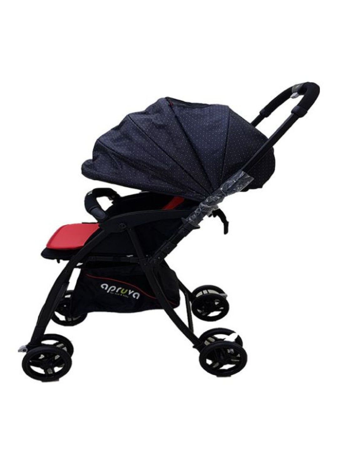 Apruva Keiryo Lightweight Reversible Stroller (Black/Red- Image 4)