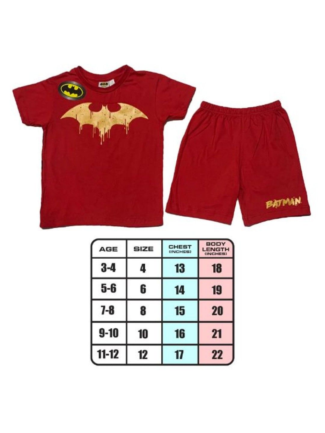 Warner Brothers DC Comics Batman Bat Fighter Shorts Set (No Color- Image 4)