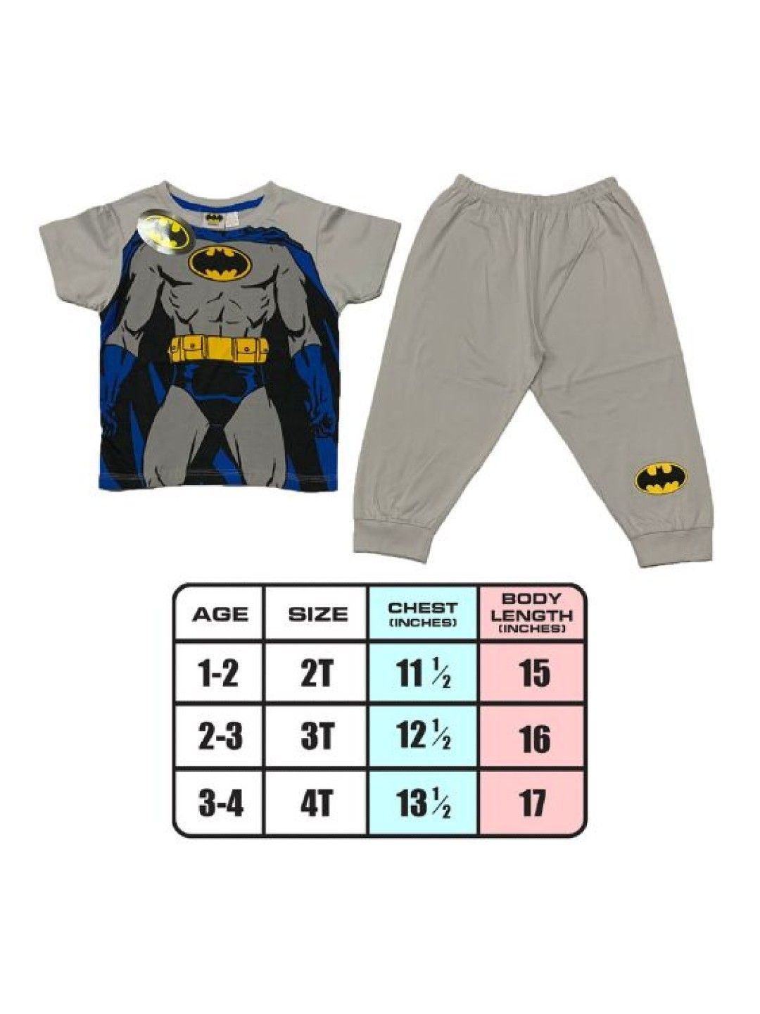 Warner Brothers DC Comics Batman Batman Muscles Pajama Set (No Color- Image 4)