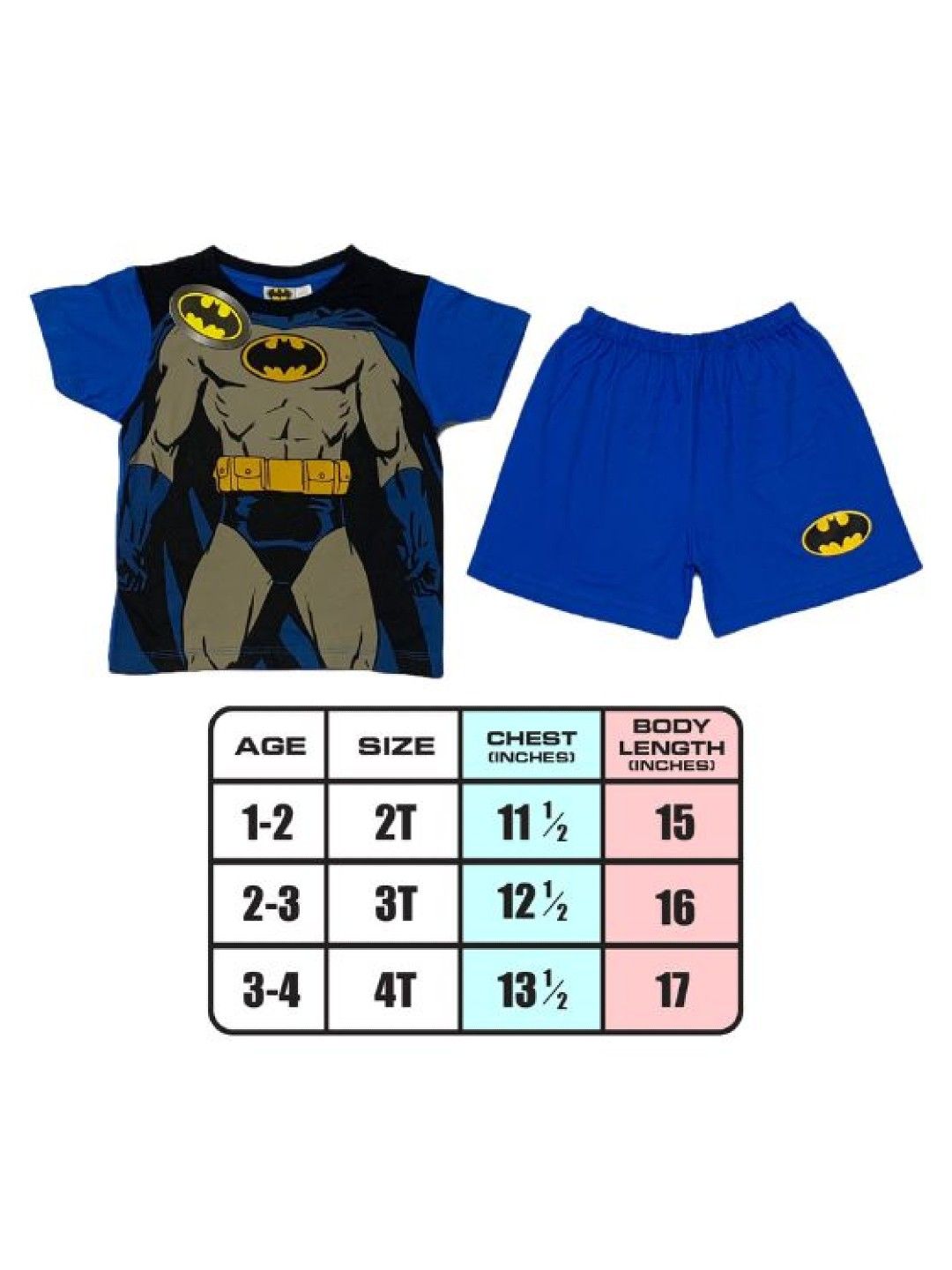 Warner Brothers DC Comics Batman Batman Muscles Shorts Set (No Color- Image 4)