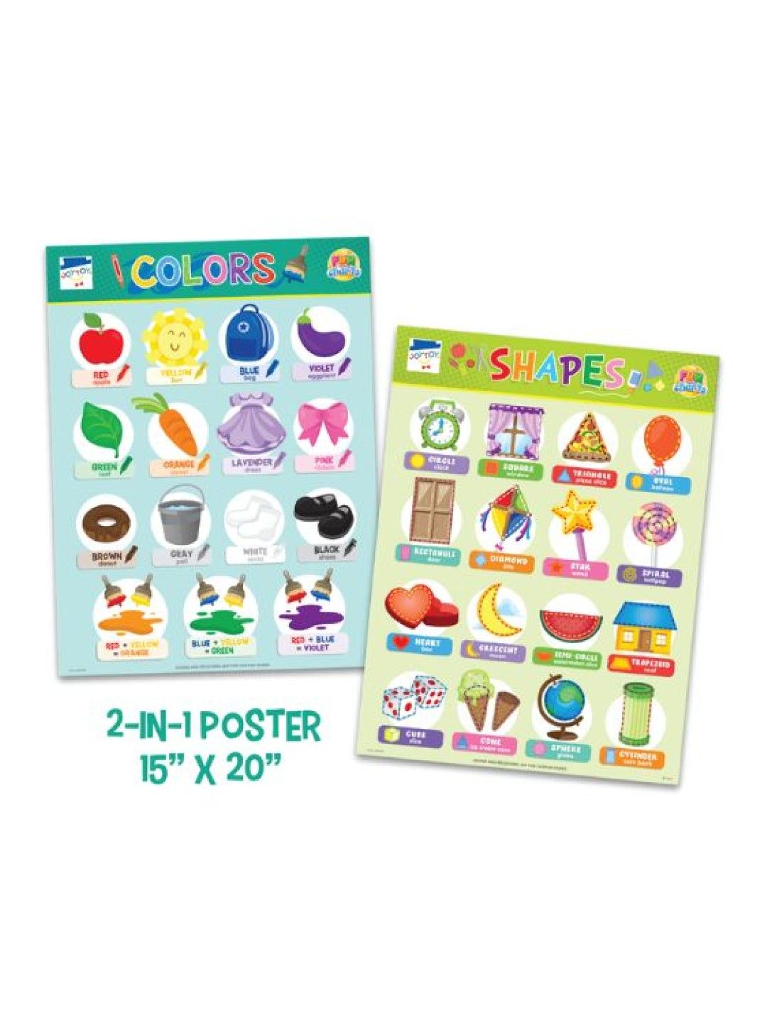 Joytoy Colors & Shapes Fun Charts (No Color- Image 4)