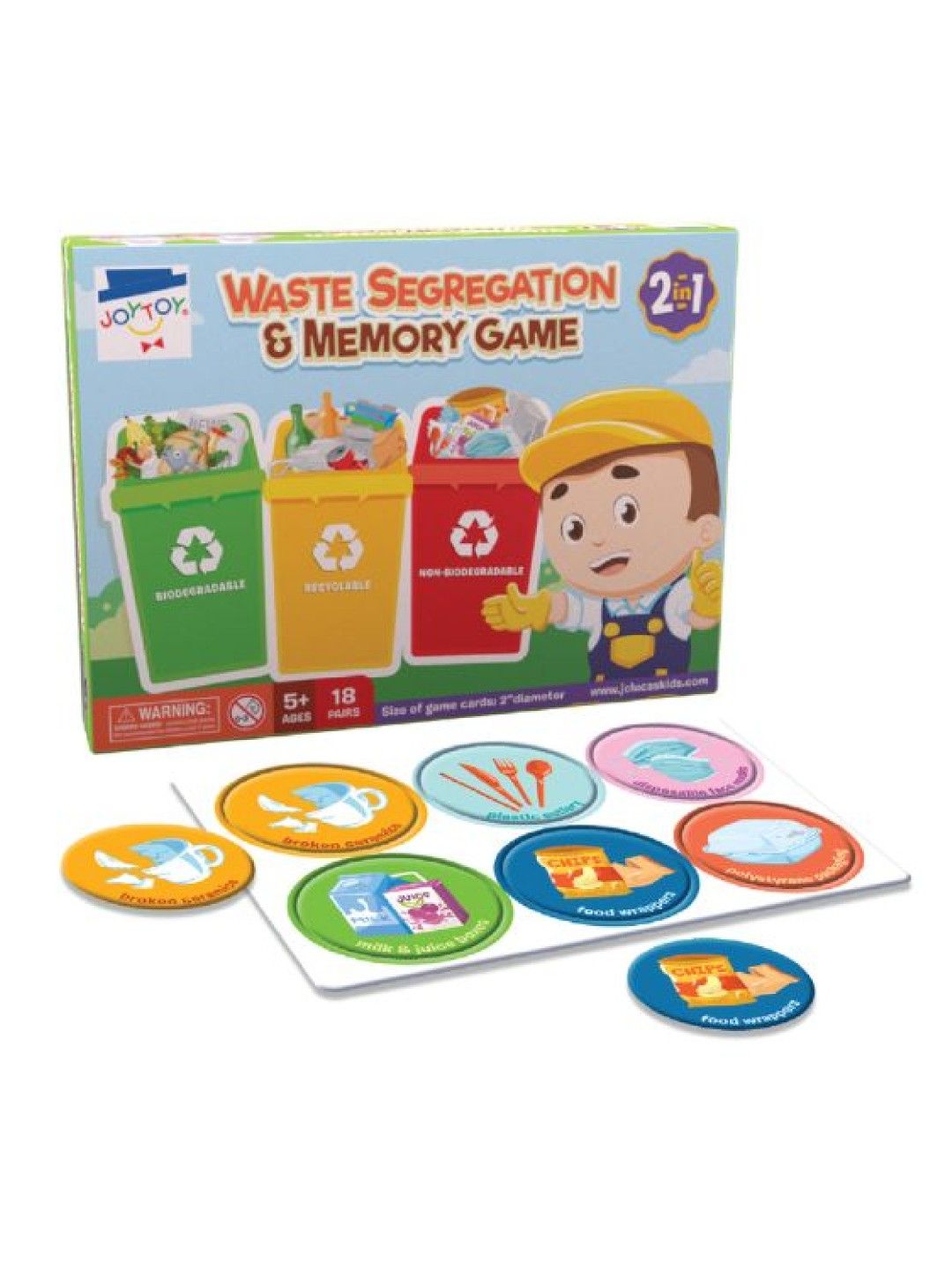 Joytoy Waste Segregation & Memory Game 2-In-1 (No Color- Image 4)