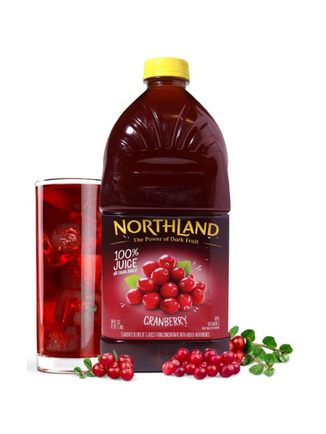 Northland Cranberry 100% Juice 64oz /1.89L (No Sugar Added) (No Color- Image 3)