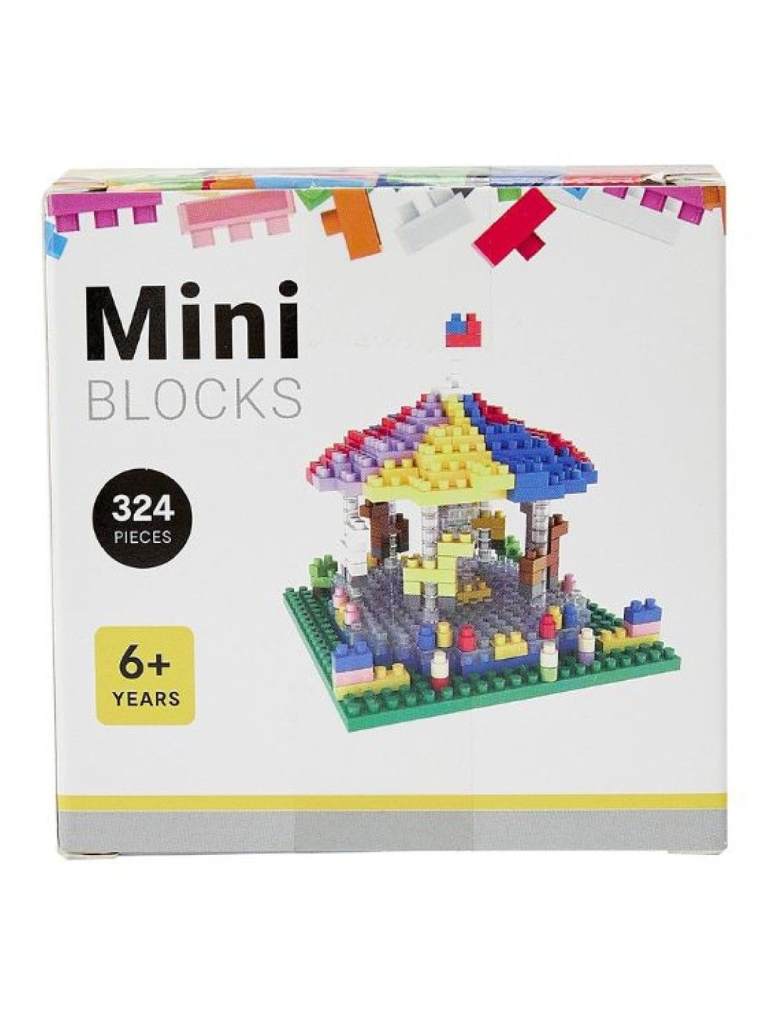 Anko 324-Piece Mini Blocks Set - Carousel (No Color- Image 4)