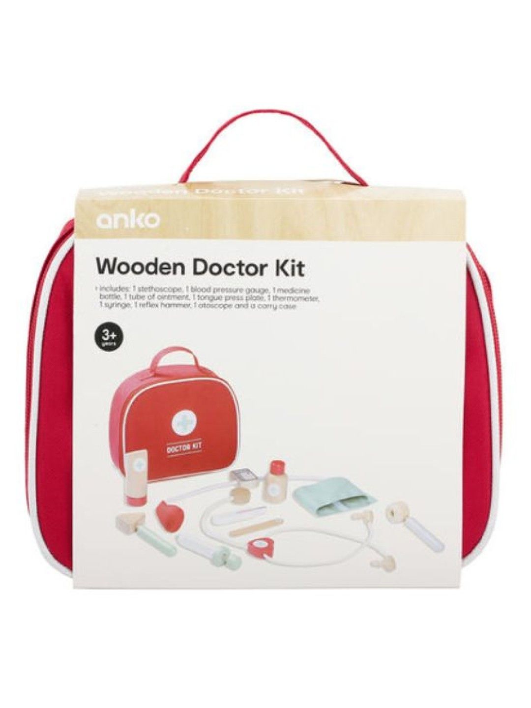 Anko Wooden Doctor Kit (No Color- Image 3)