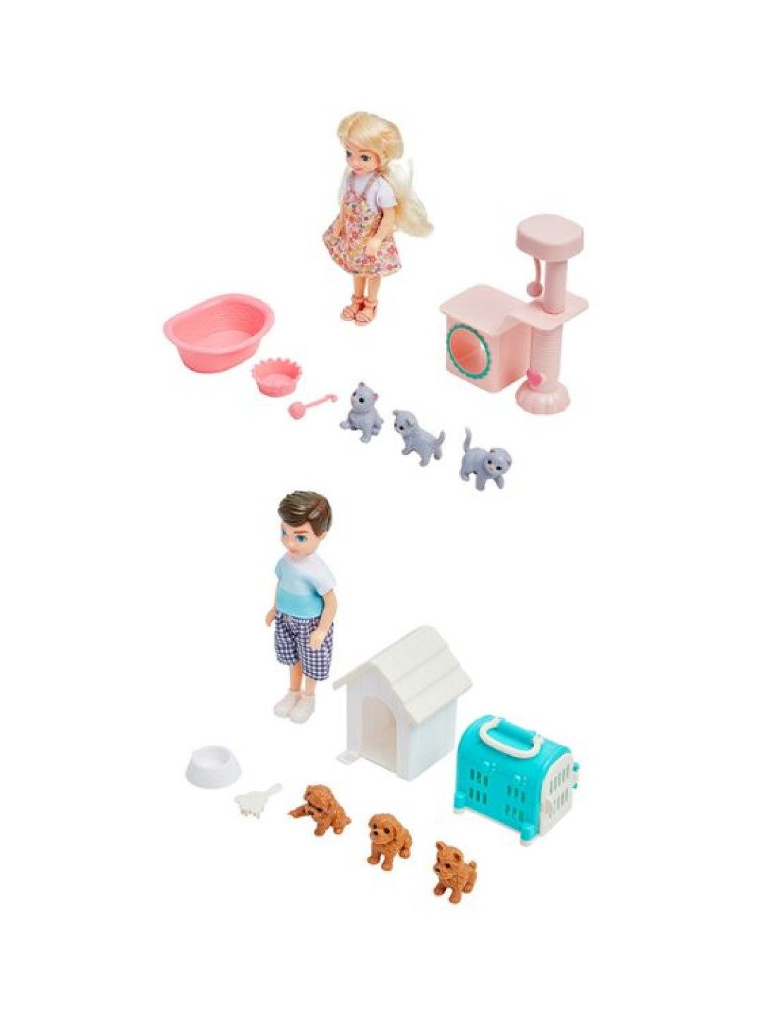 Anko 8-Piece Pet Care Mini Doll Playset (Boy- Image 3)