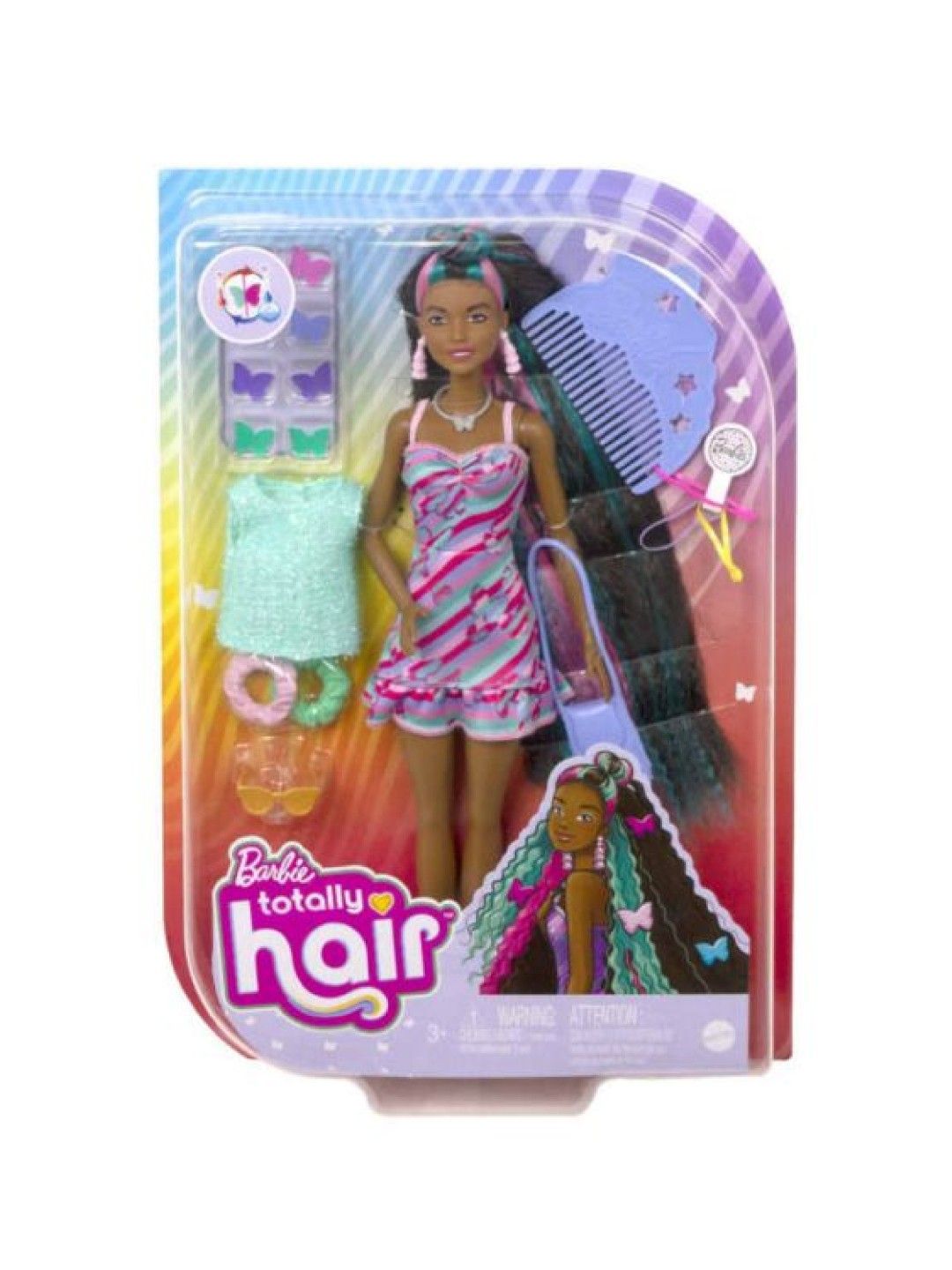 Barbie Totally Hair Themed Doll (Butterfly- Image 4)