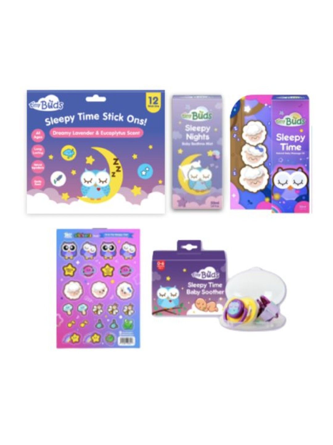 Tiny Buds Sleepy Time Oil, Stickers, Soother and Mist (No Color- Image 1)