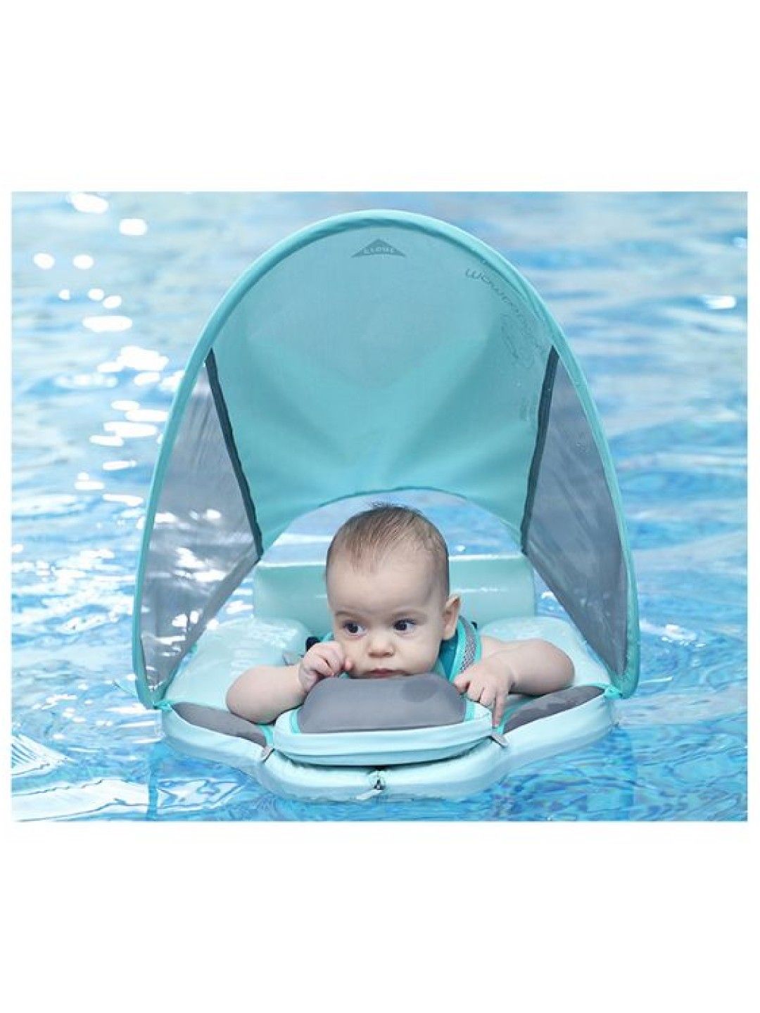 Mambobaby Air-Free Foldable Chest Type With Canopy and Stabilizer (Blue-Green) (Blue green- Image 3)