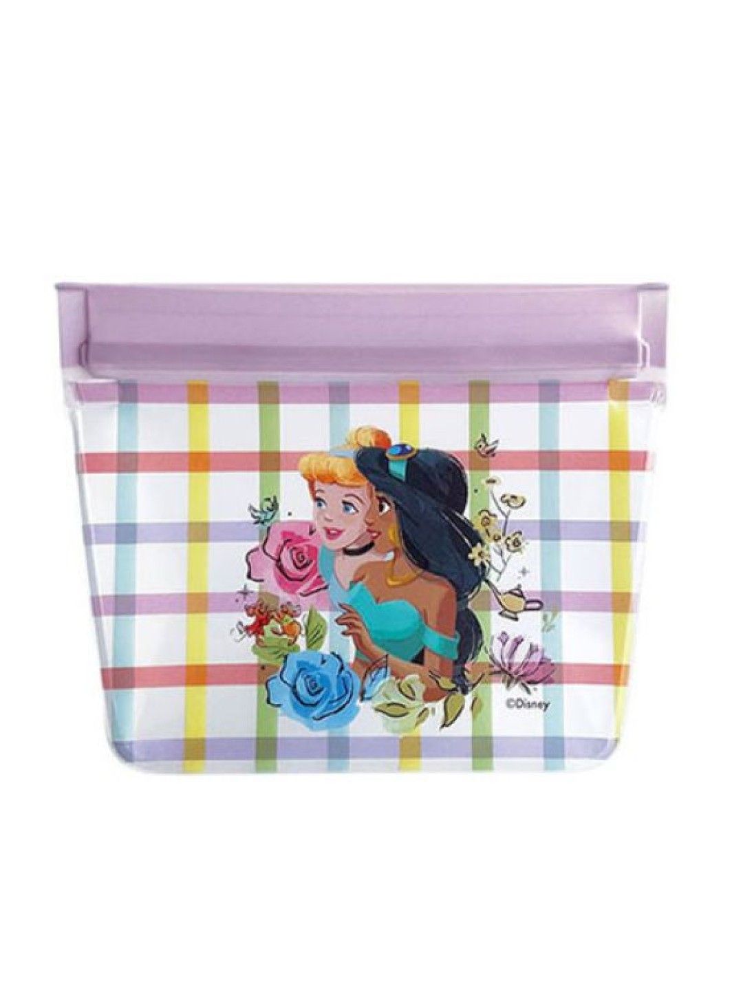 Zippies Lab Disney Princess Floral Plaid - Standup Storage Bag 3-pc Set (No Color- Image 4)