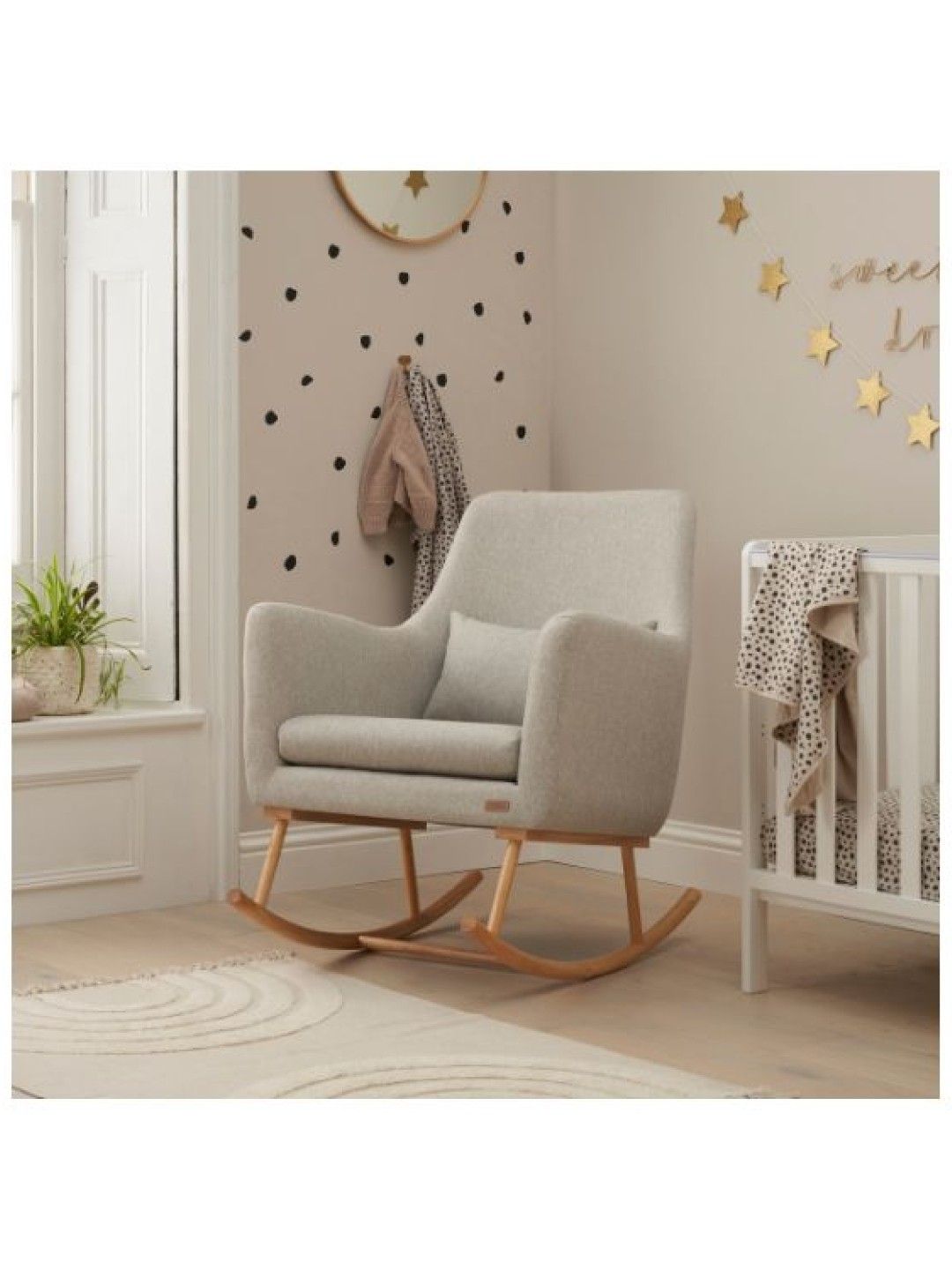 Tutti Bambini Oscar Breastfeeding/Rocking Chair (Pebble Grey- Image 4)