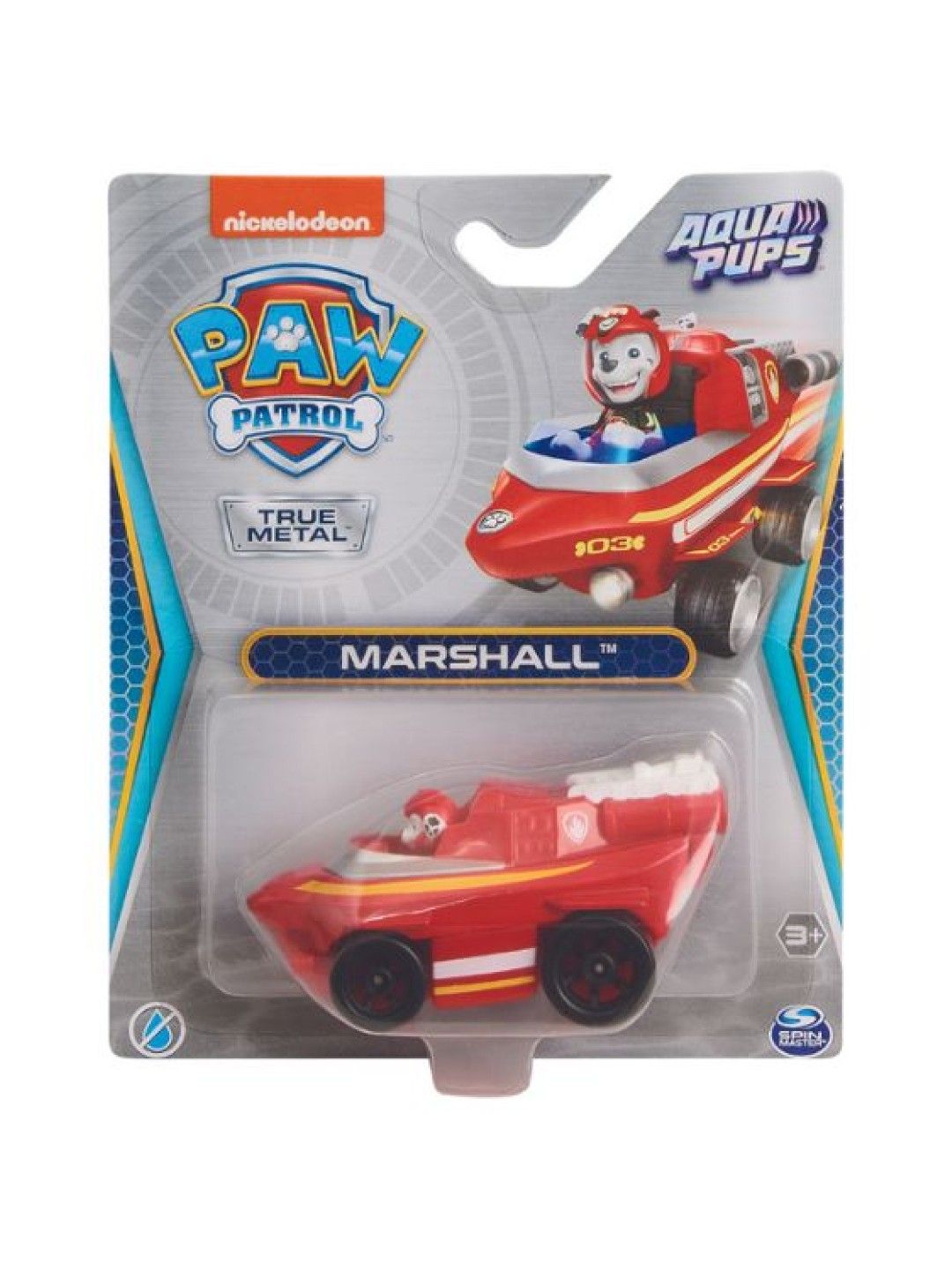 Paw Patrol DieCast Aqua Marshall (Multicolor- Image 4)