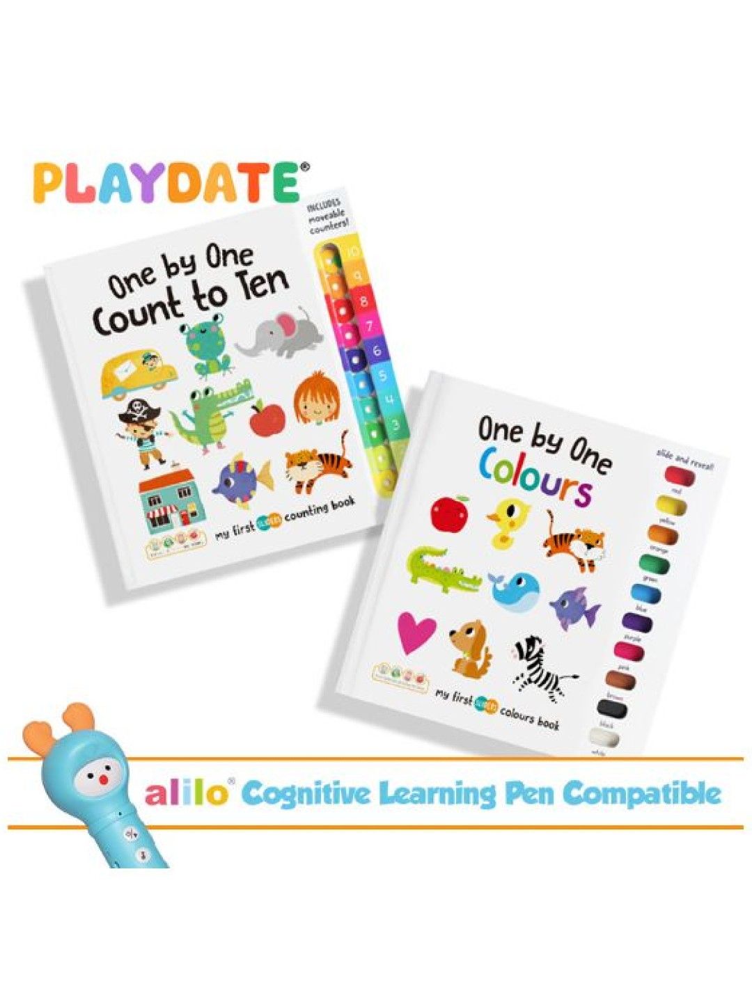 Playdate One by One (2 Books) (Alilo Cognitive Learning Pen Compatible) (No Color- Image 4)