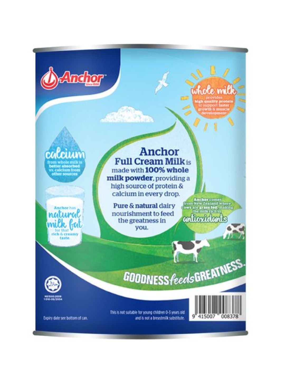 Anchor Full Cream Milk Powder Plain (1.8kg) Bundle of 2 (No Color- Image 3)