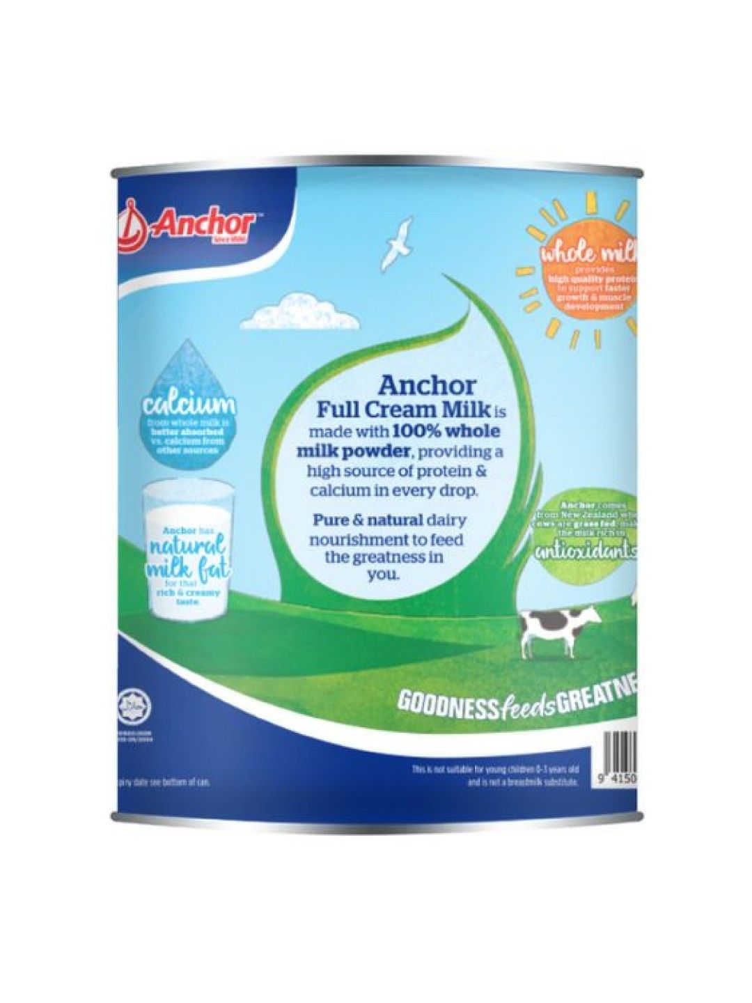 Anchor Full Cream Milk Powder Plain (2.5kg) Bundle of 2 (No Color- Image 3)