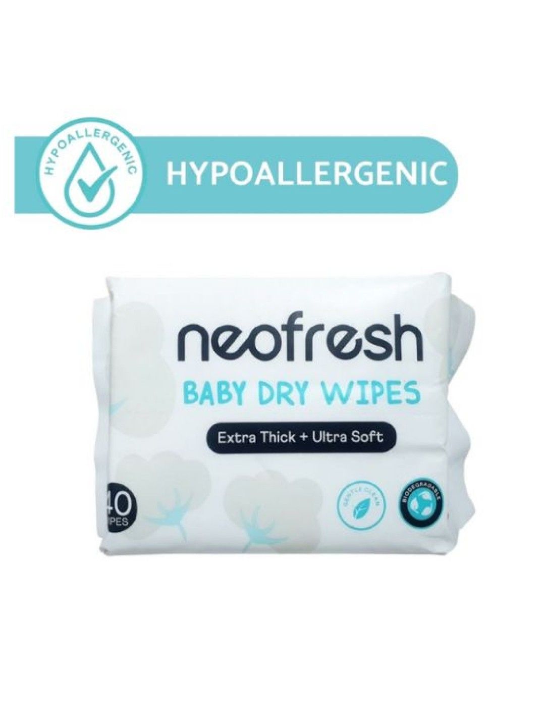 Neofresh Baby Dry Wipes - 40pcs (No Color- Image 3)