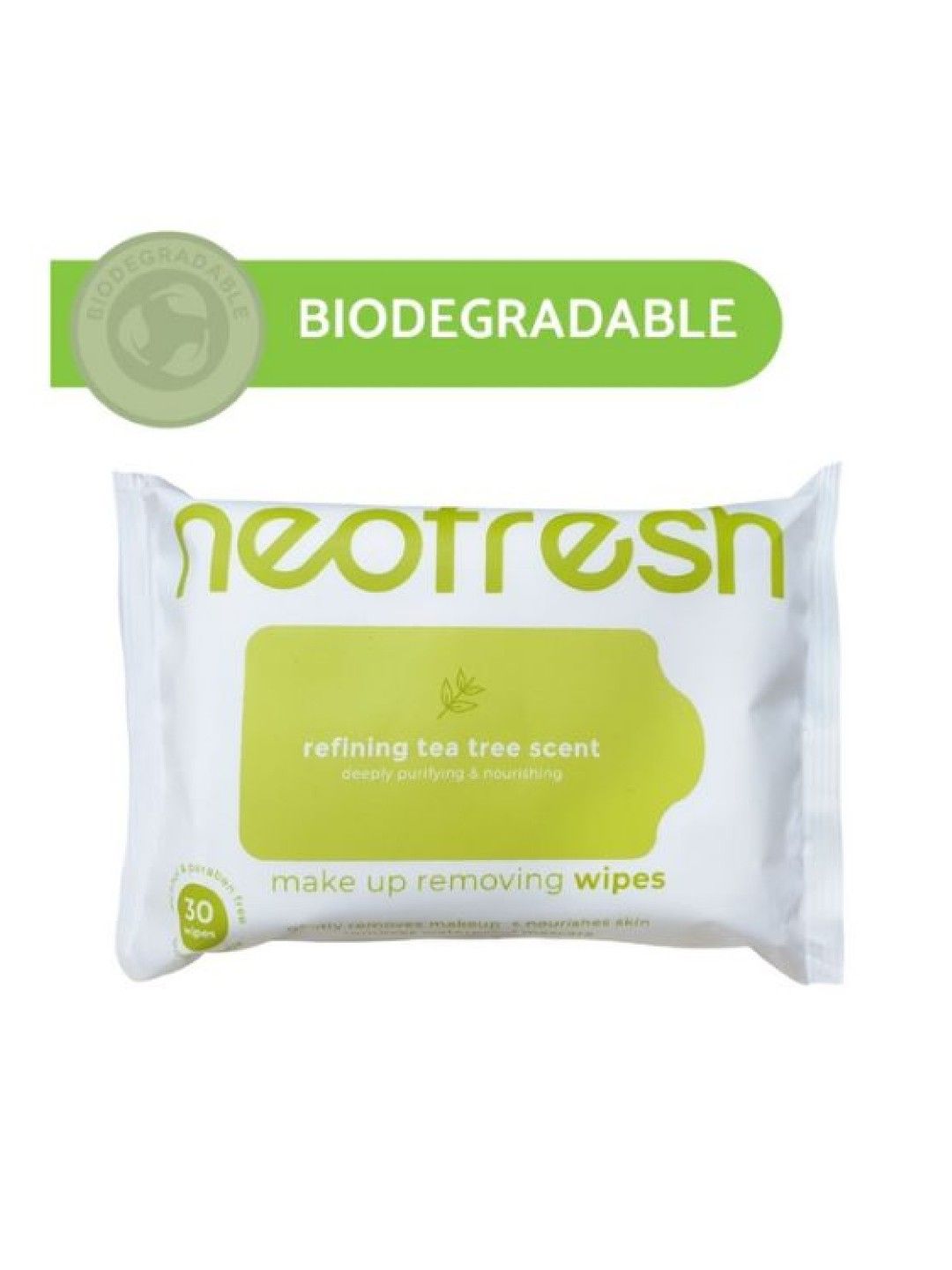 Neofresh Make-up Removal Wipes (30's) (Tea tree Scent- Image 4)