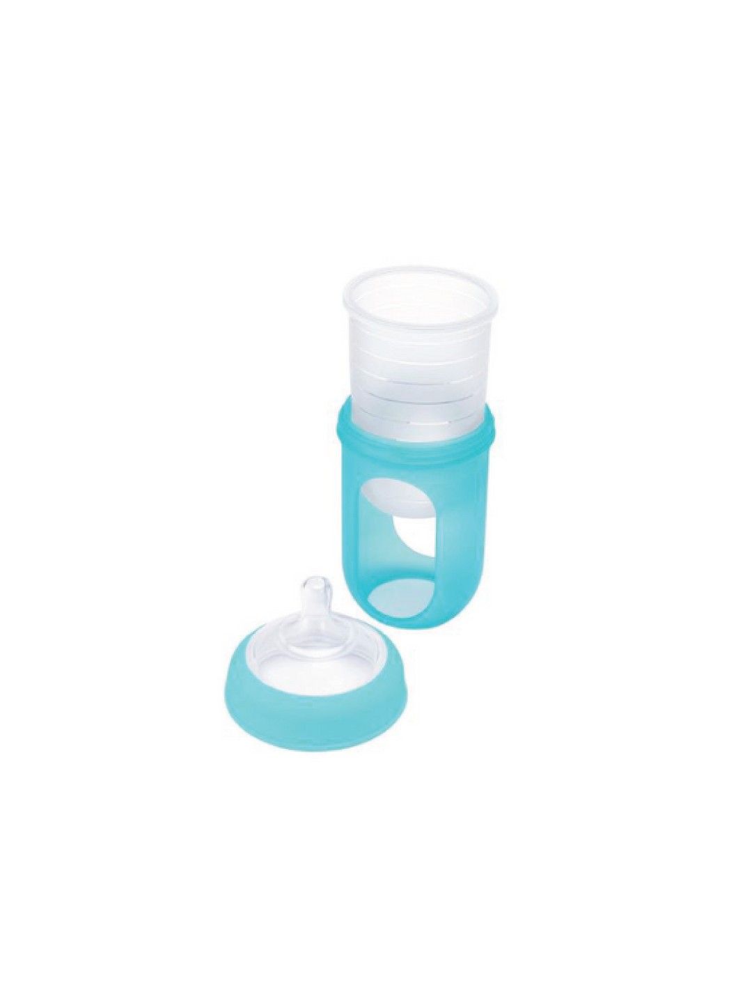 BOON NURSH Silicone Pouch Bottle 8oz / 236ml BPA-Free (Blue- Image 4)