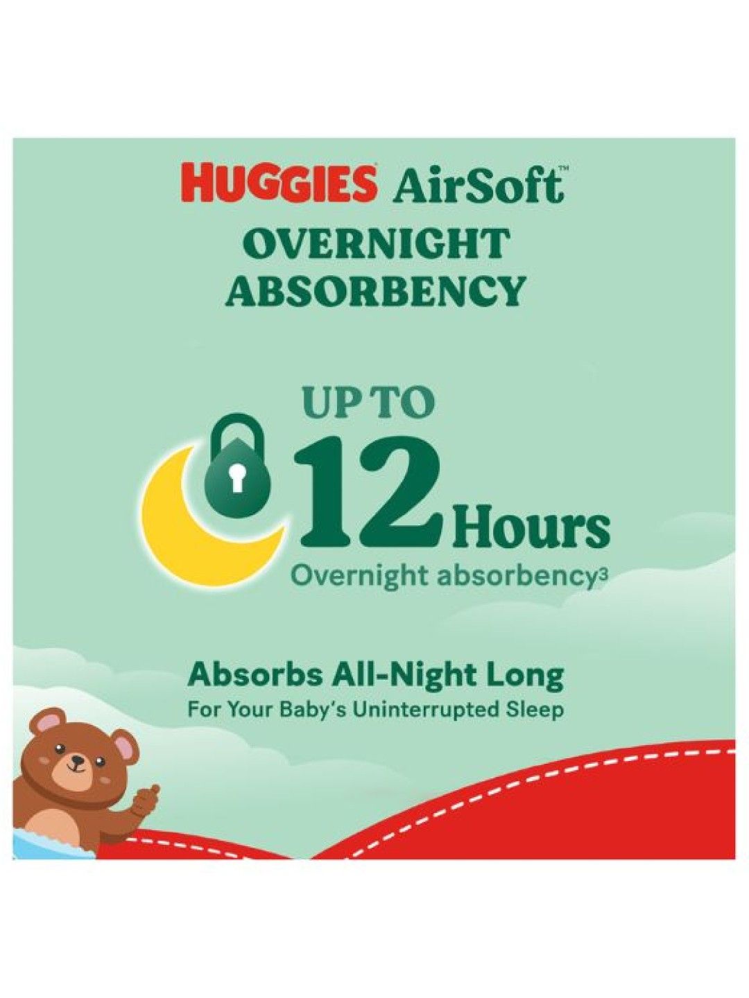Huggies AirSoft Tape Diapers XXL - 34 pcs (No Color- Image 3)