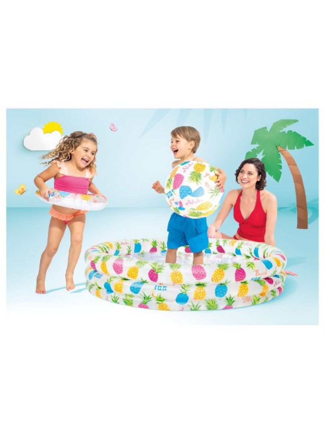 INTEX Pineapple Splash Pool Set (No Color- Image 4)