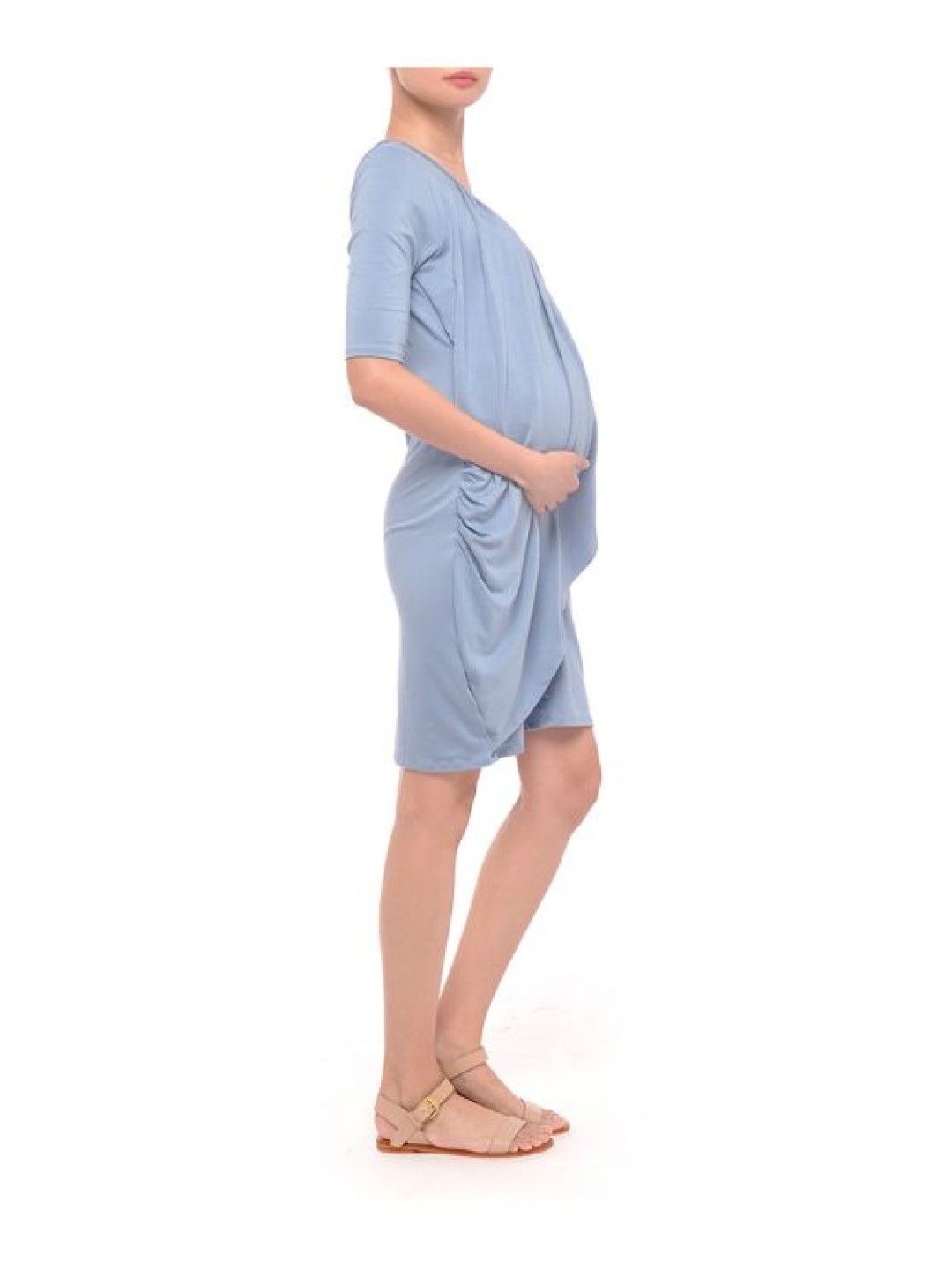 Elin Alba Nursing Dress (Soft Gray- Image 4)