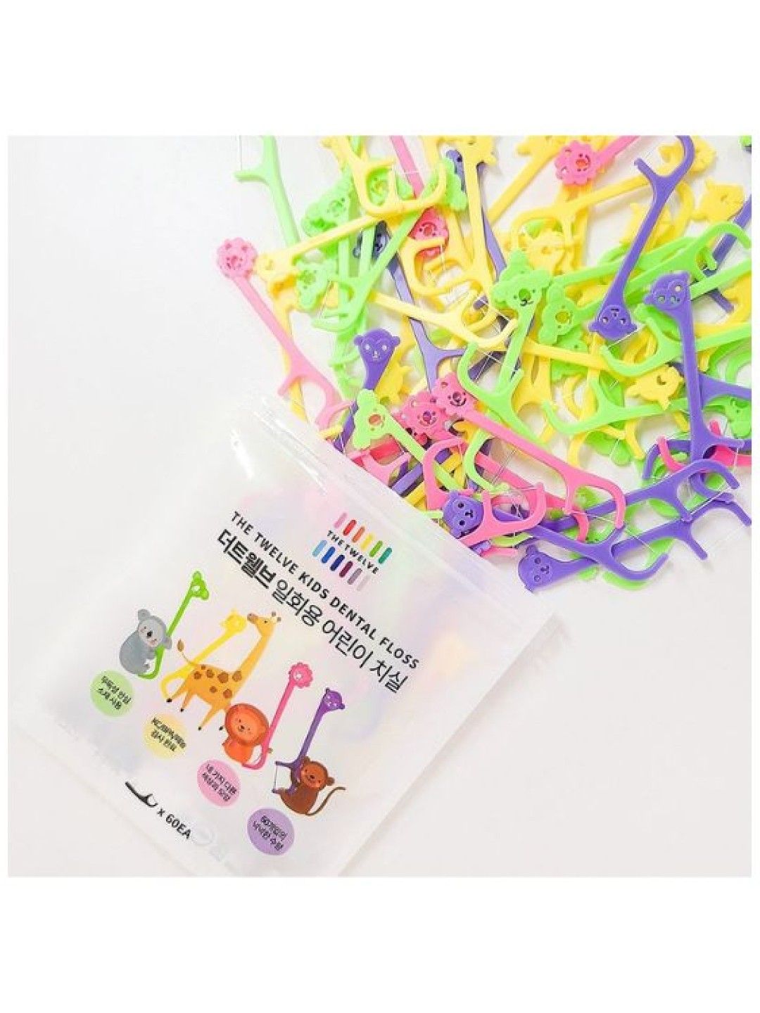 The Twelve Kids Dental Floss (Ages 3+) - 60 pcs. (No Color- Image 4)