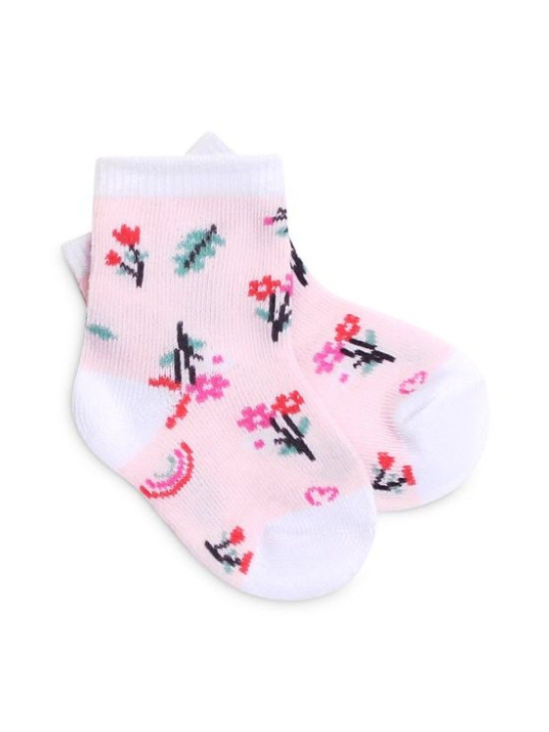 Mother's Choice 3 Pack Bodysuit, Shorts and Socks Set for Girls (Happy Dino- Image 4)