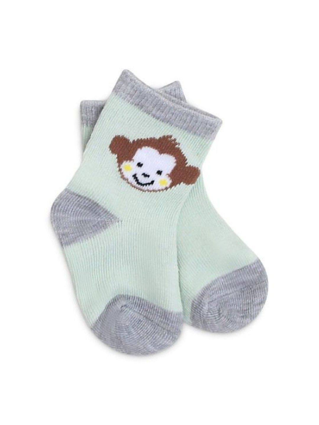 Mother's Choice 3 Pack Bodysuit, Shorts and Socks Set for Boys (Cute Monkey- Image 4)