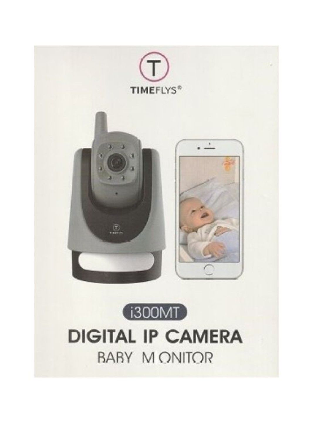 Timeflys i300MT WiFi Baby Monitor with Recording (Grey- Image 4)