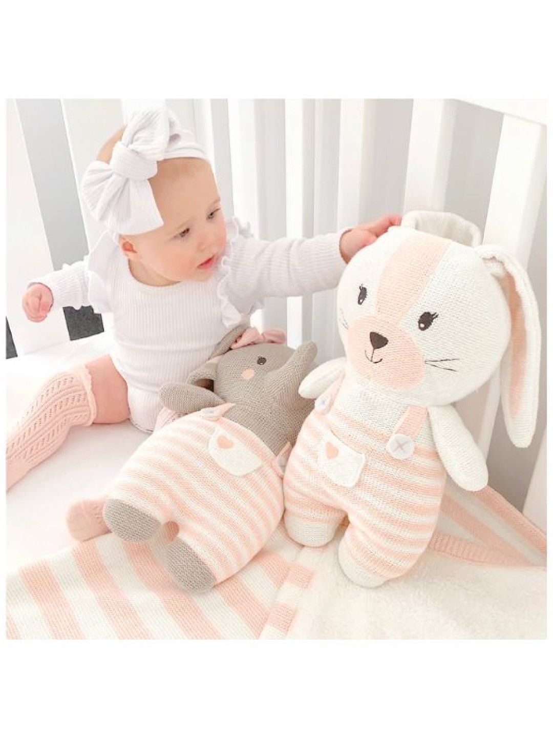 Living Textiles Huggable Knitted Toy (Lucy Bunny- Image 4)