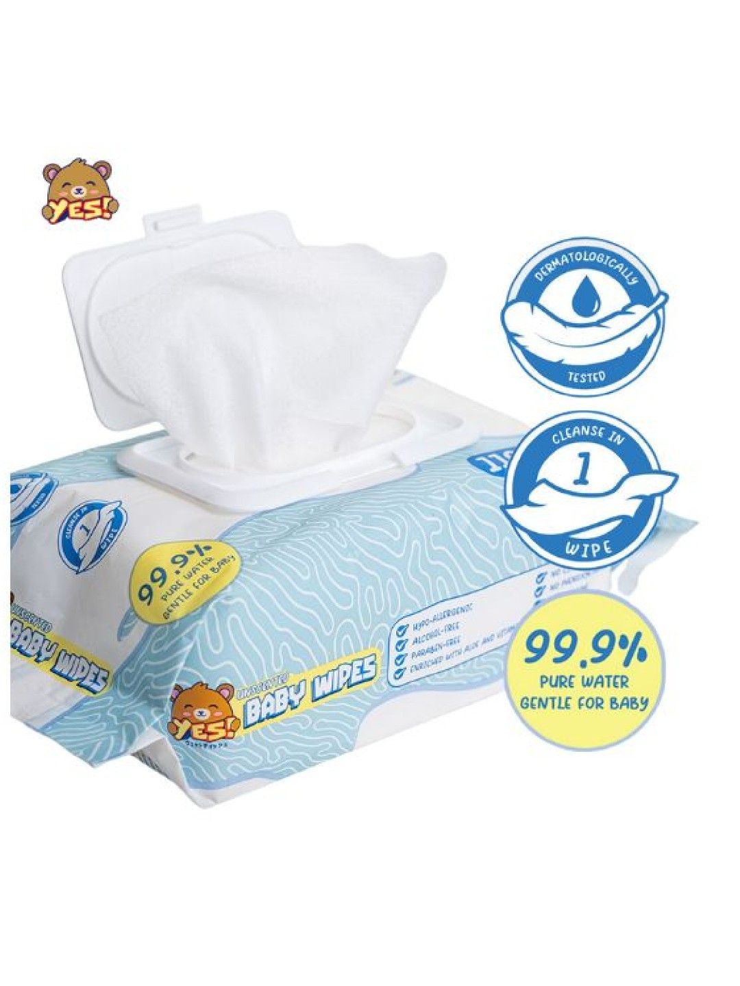 YES! Baby Wipes SAVER (3 PACKS UNSCENTED) (No Color- Image 2)