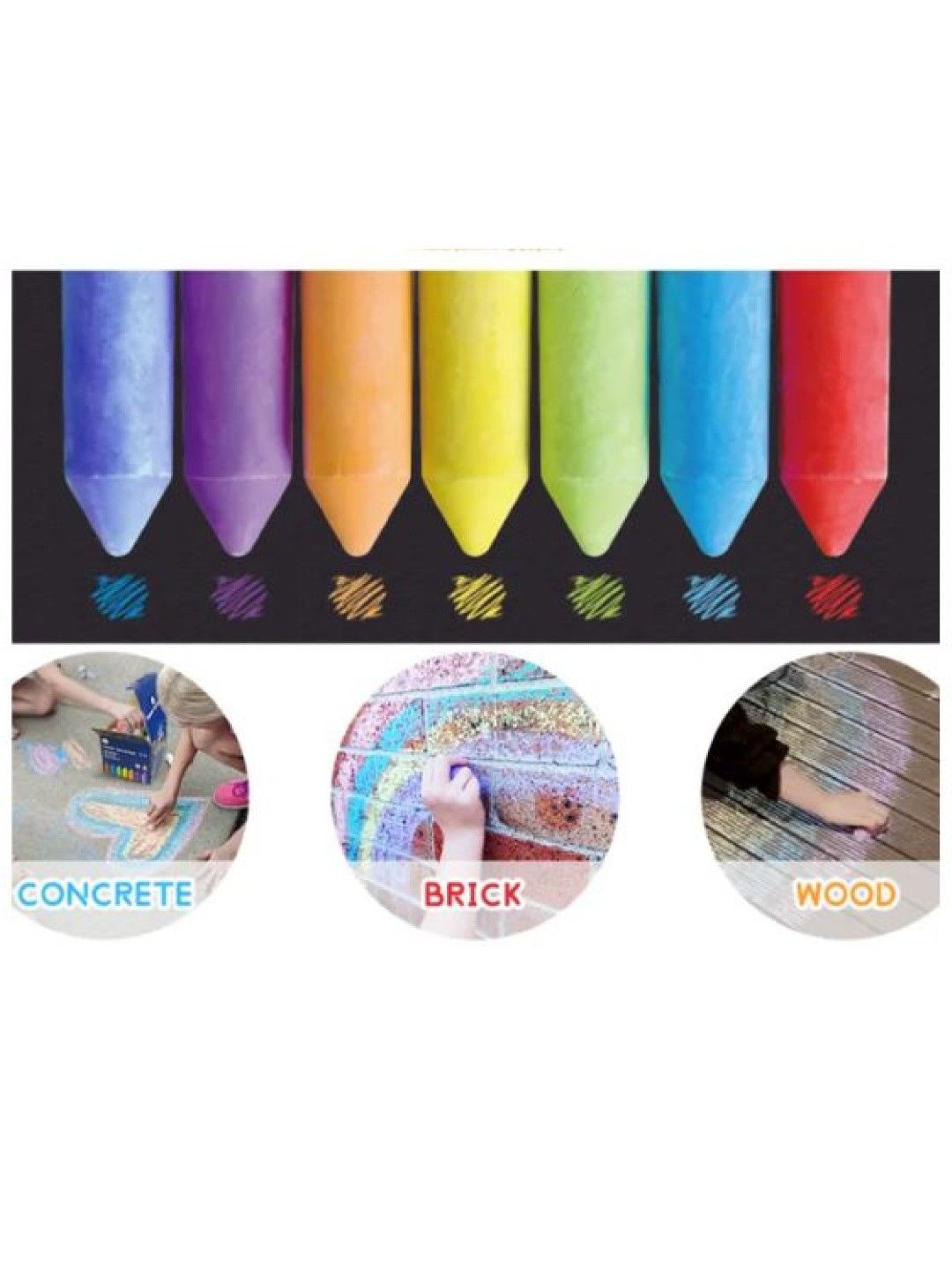 Jar Melo Washable Sidewalk Chalk By Toteeandco (Jumbo Chalk Holder- Image 3)