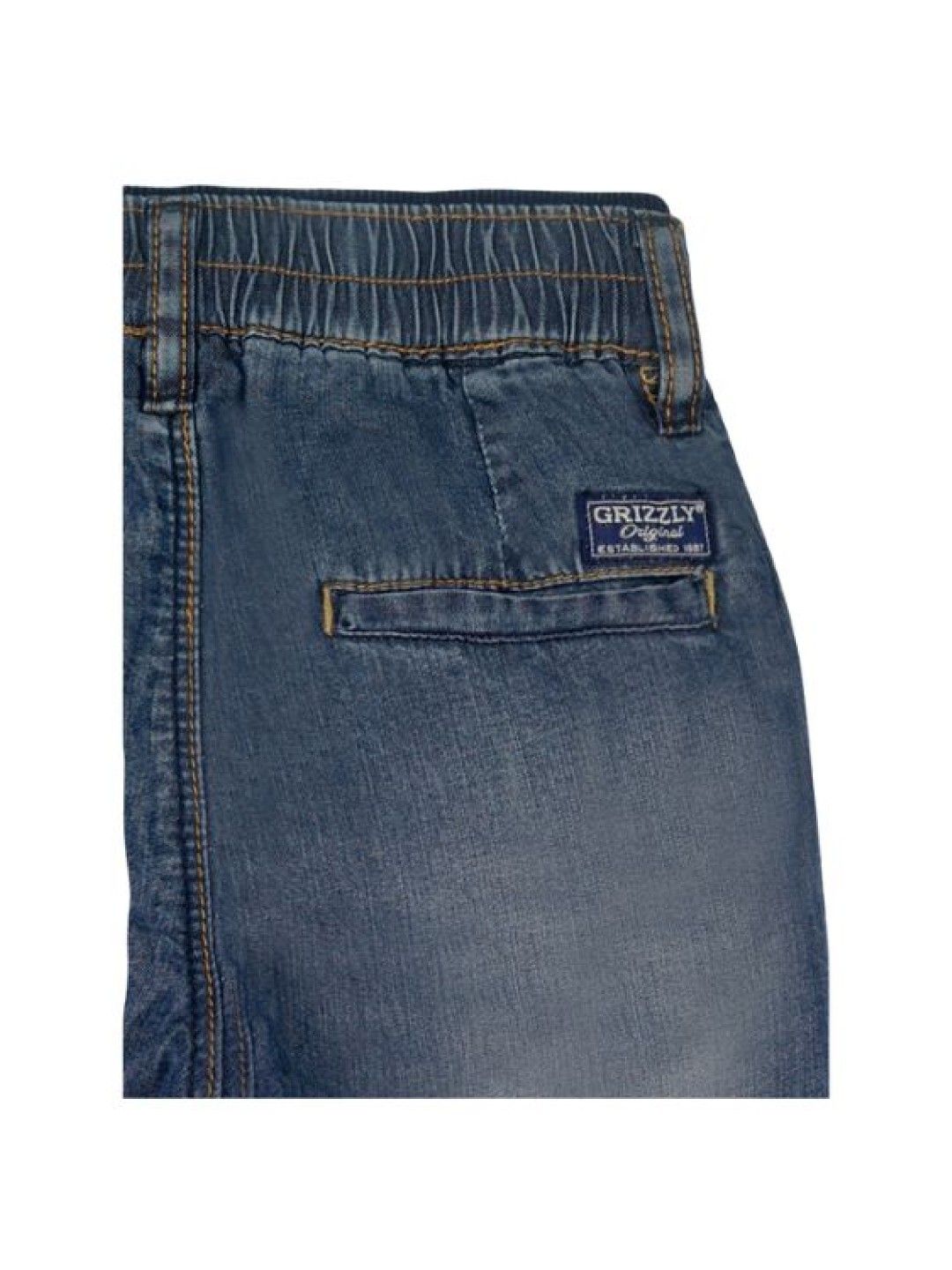 Grizzly Boys Denim Jogger Pants (Chambray- Image 4)