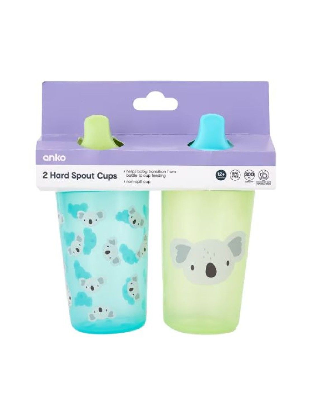 Anko Hard Spout Cups (2packs) (Assorted- Image 4)