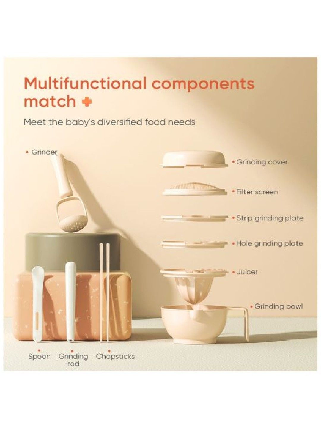 Yoboo Manual Baby Food Masher (No Color- Image 3)