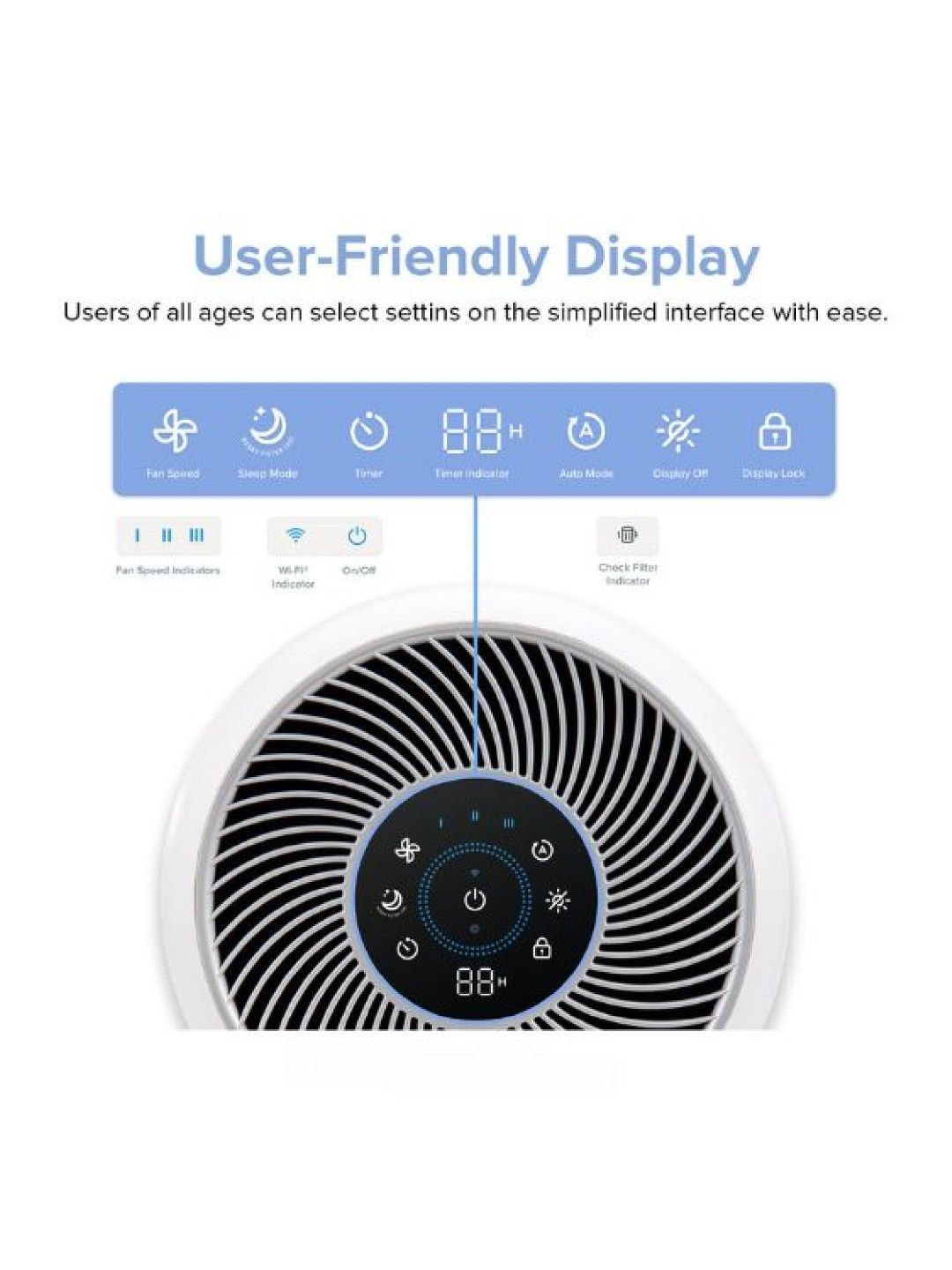 Levoit Core 300s Smart WiFi Air Purifier Effective 50m² H13 True HEPA Filter (No Color- Image 4)