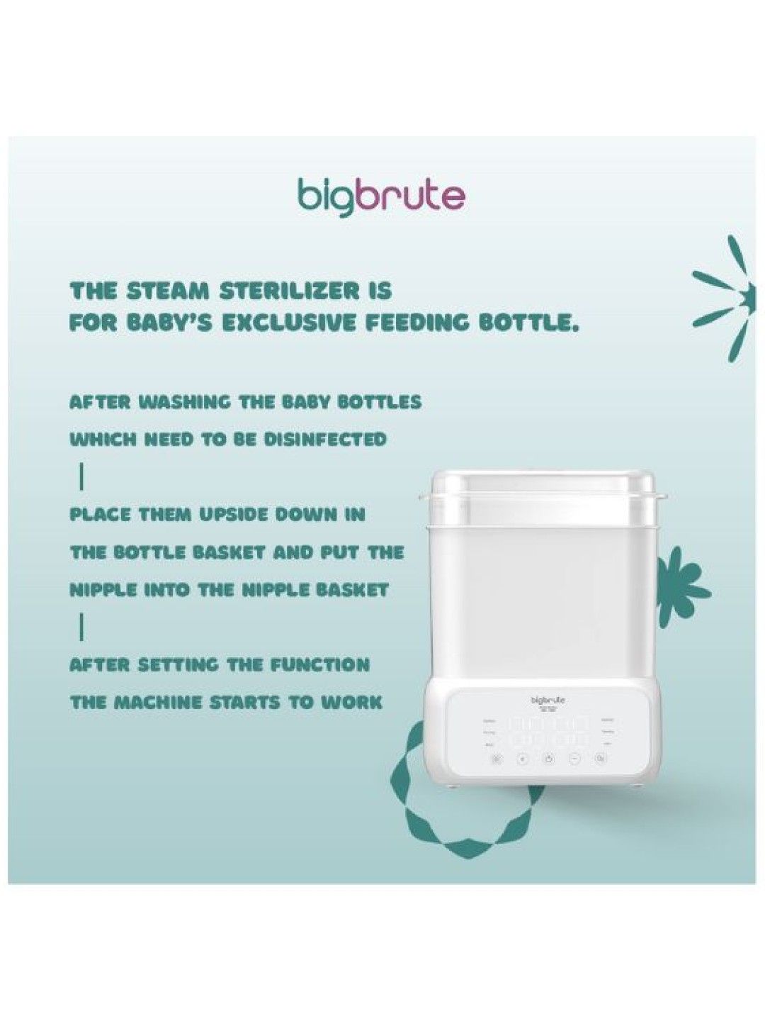 Big Brute Digital Steam Sterilizer (No Color- Image 4)