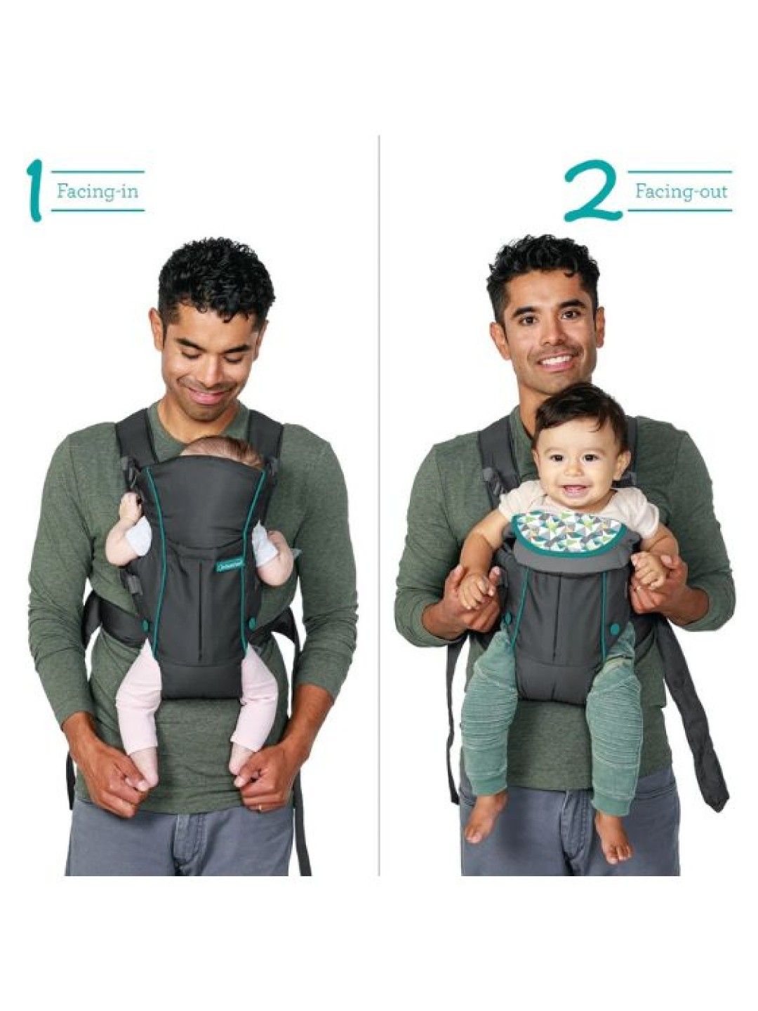 Infantino Swift Classic Carrier with Pocket (Grey- Image 4)
