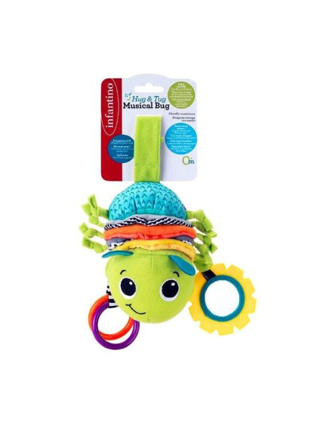 Infantino Hug & Tug Musical Bug (No Color- Image 2)